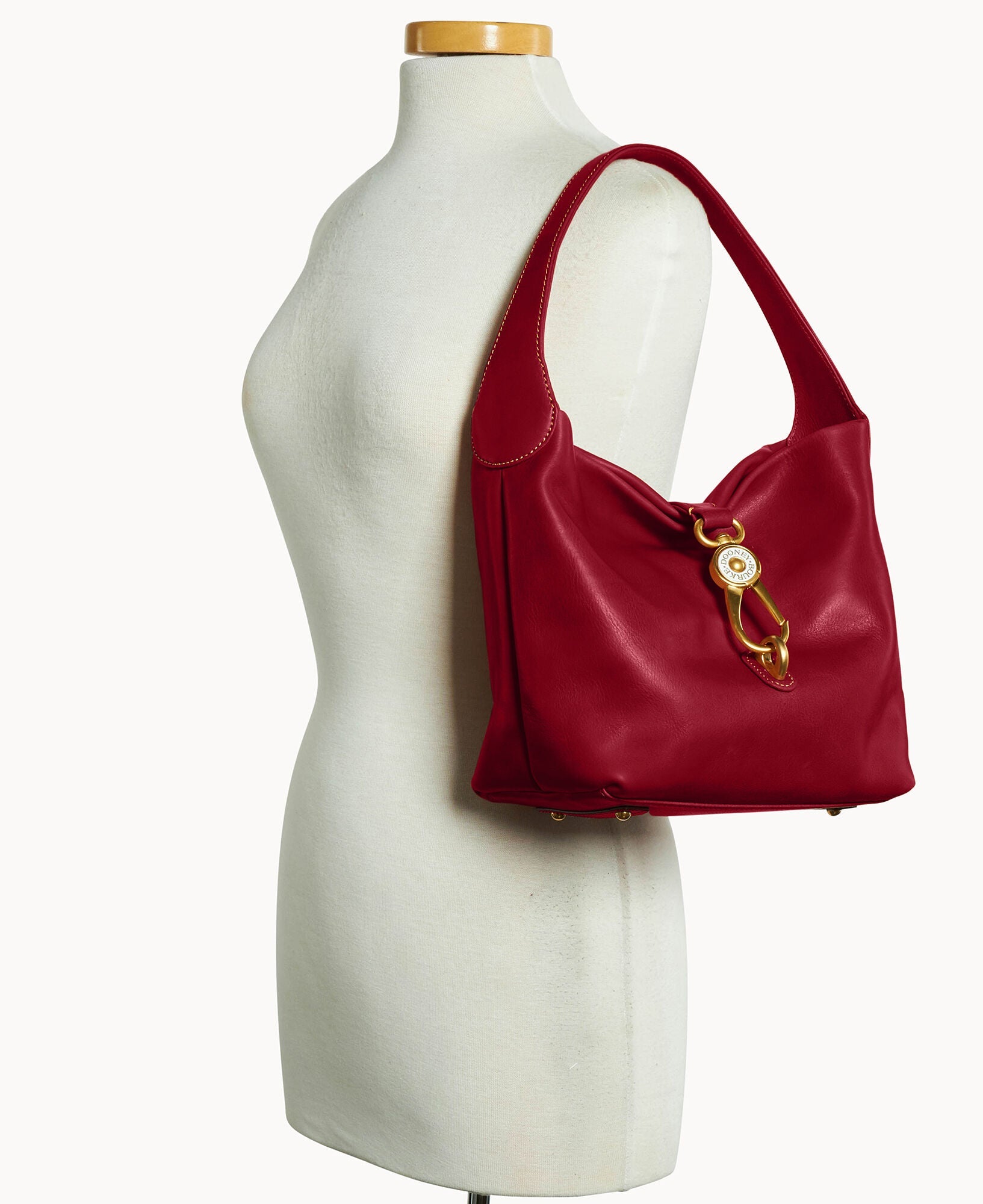 Florentine Logo Lock Hobo