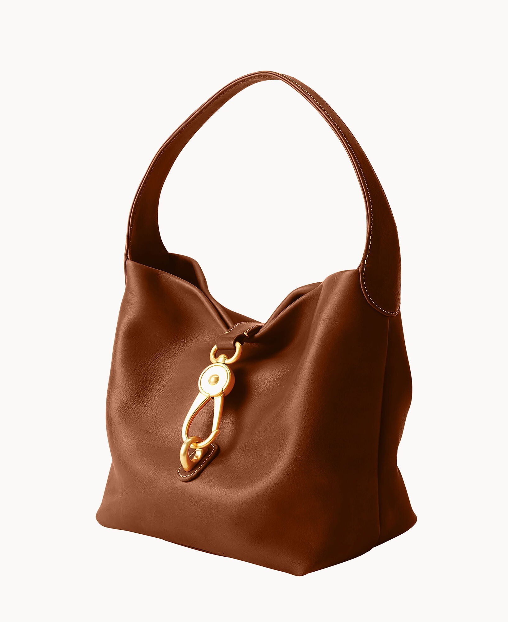 Florentine Logo Lock Hobo