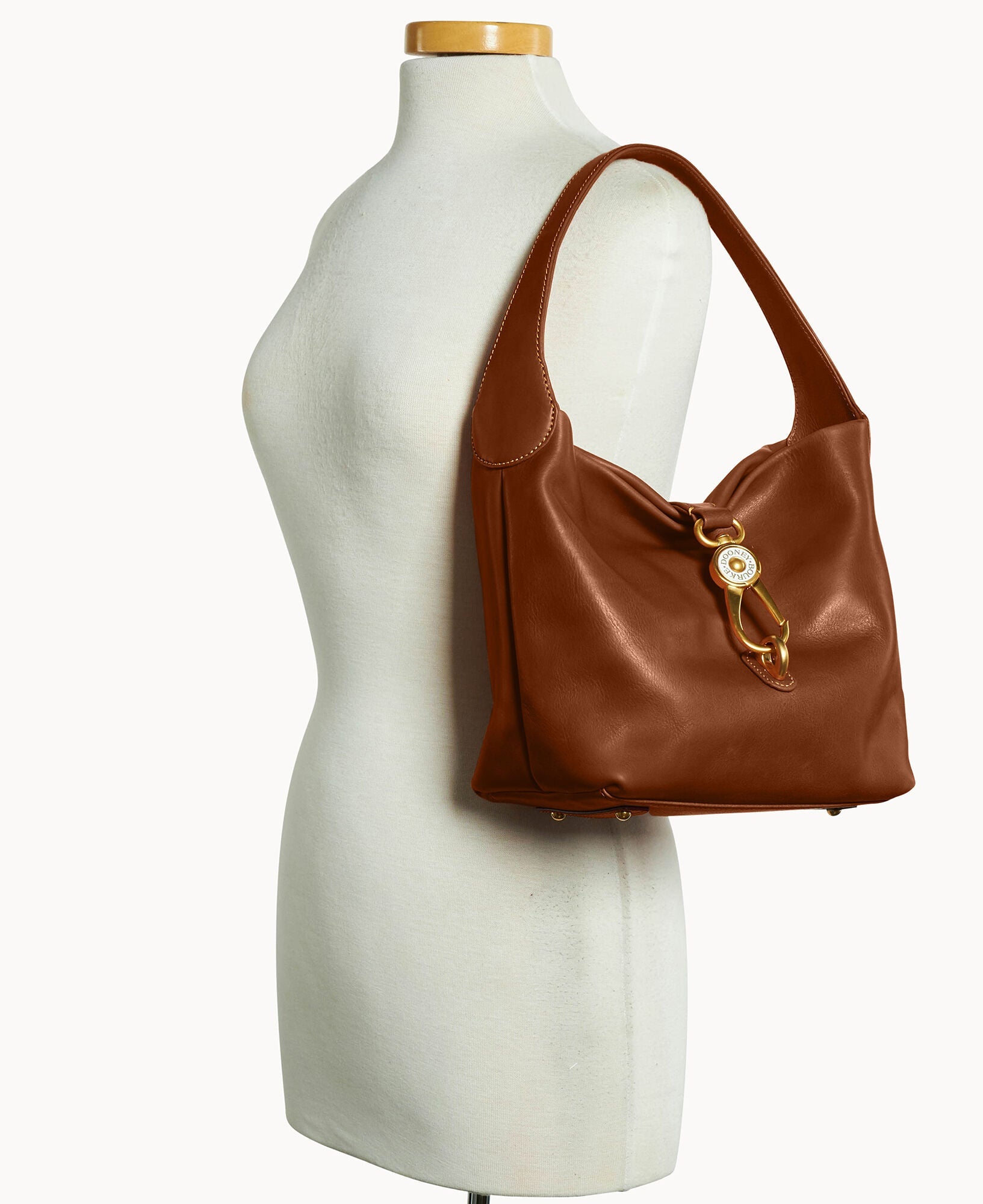 Florentine Logo Lock Hobo