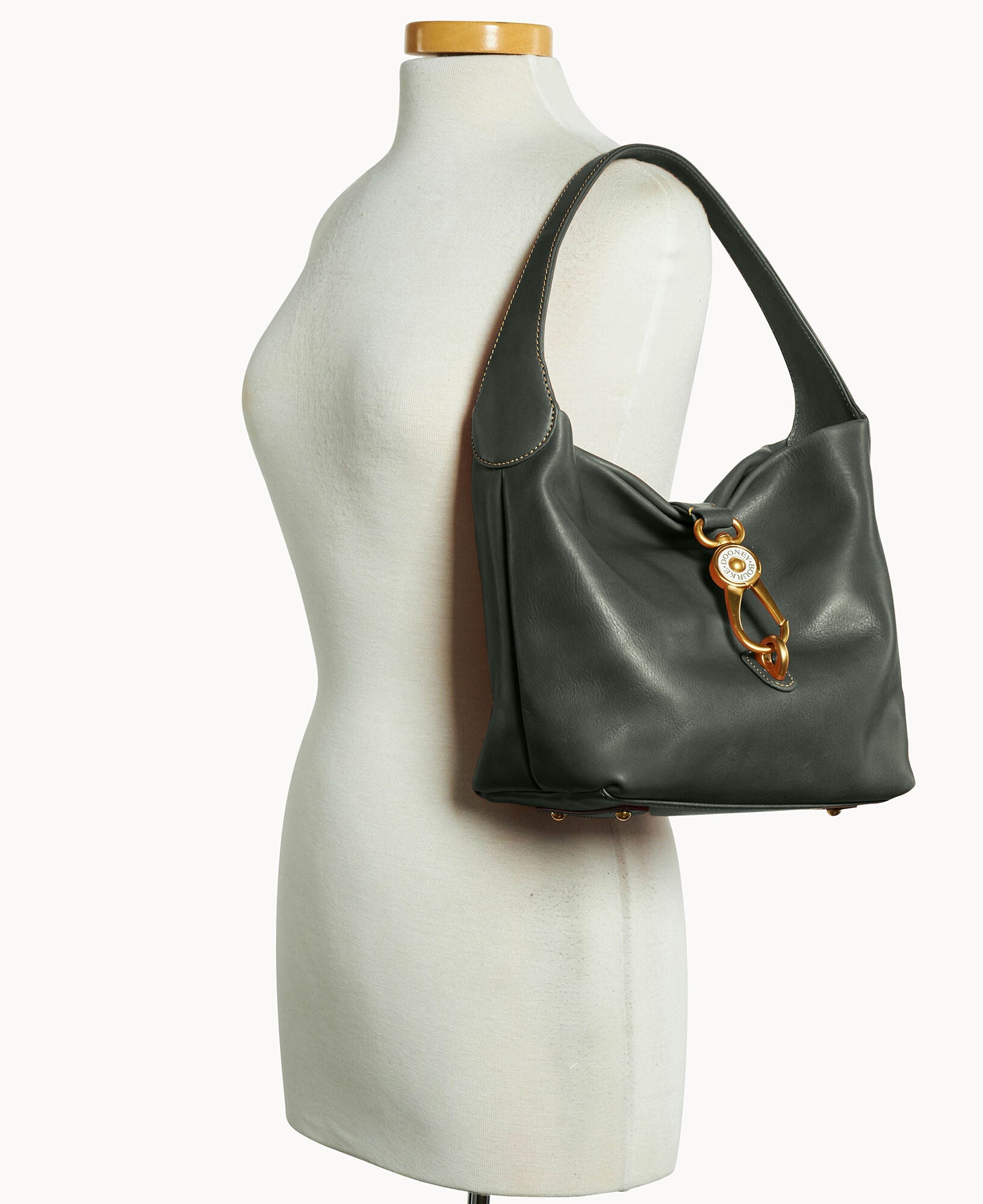 Florentine Logo Lock Hobo
