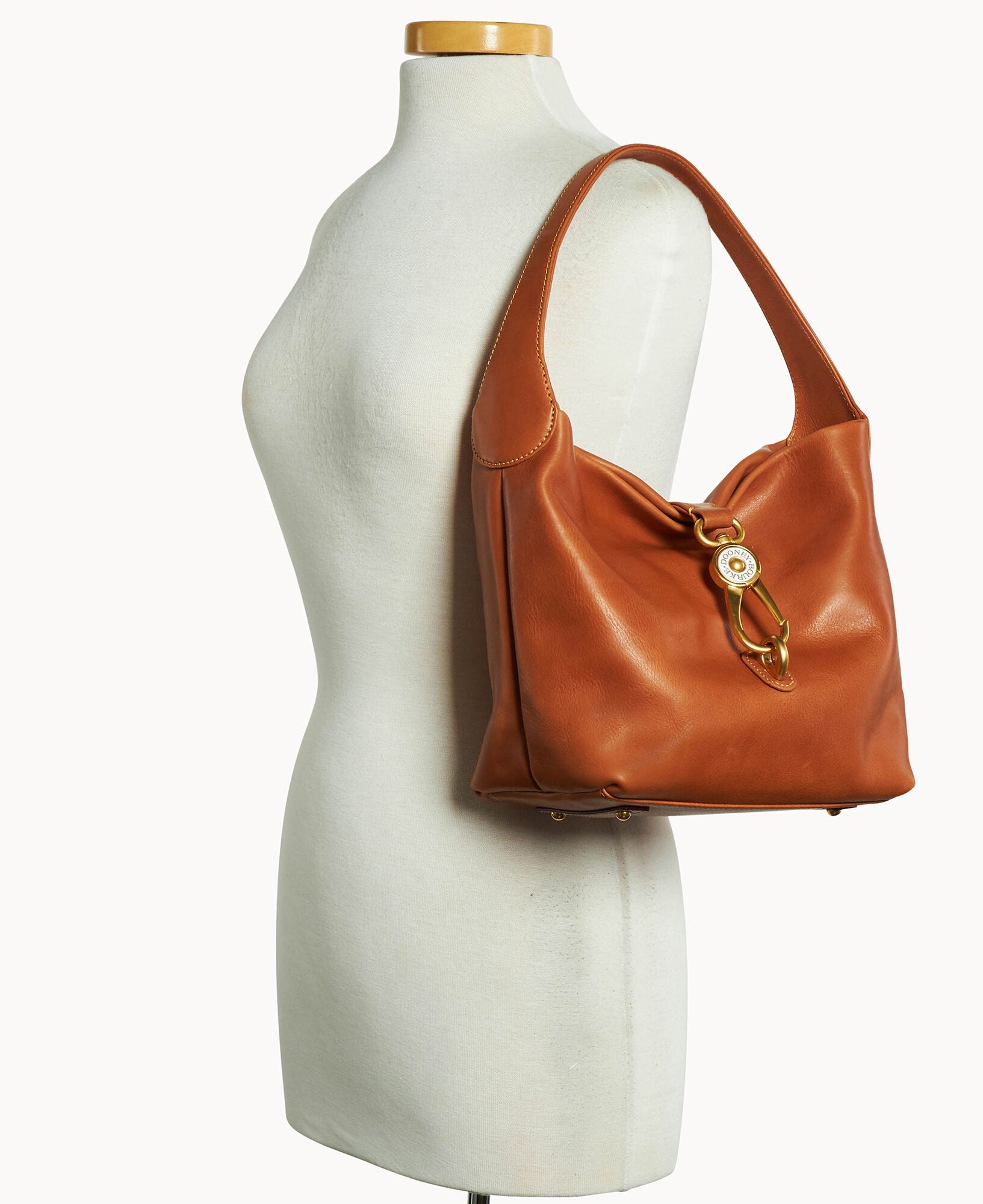 Florentine Logo Lock Hobo
