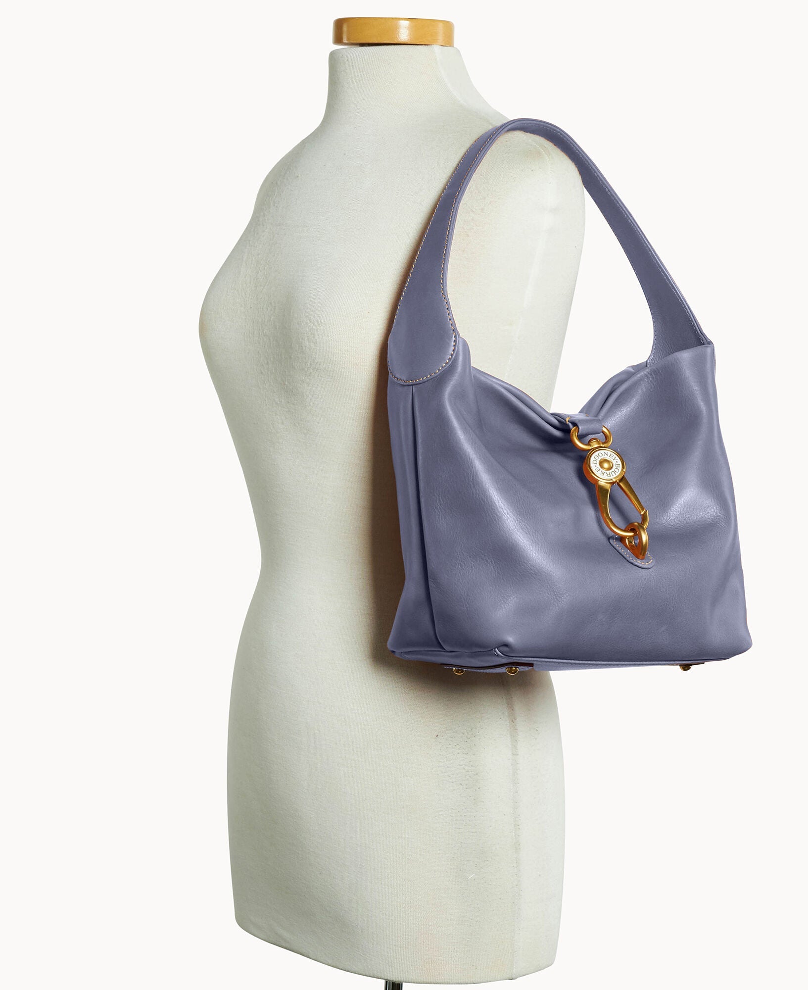 Florentine Logo Lock Hobo