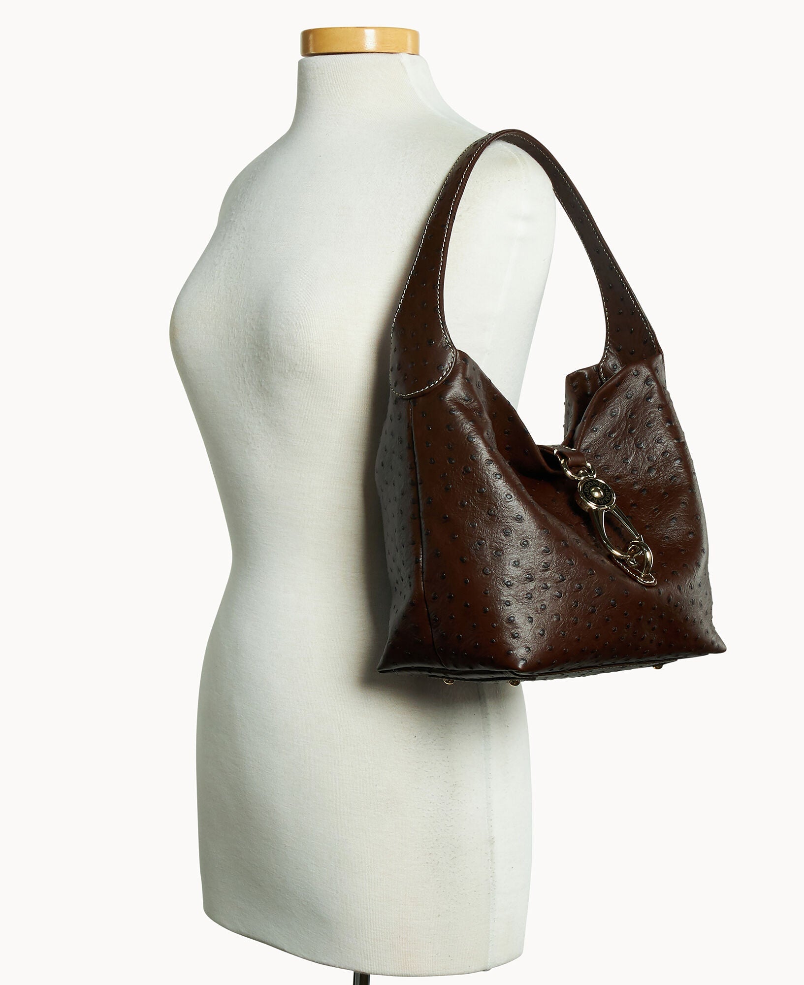 Ostrich Logo Lock Hobo