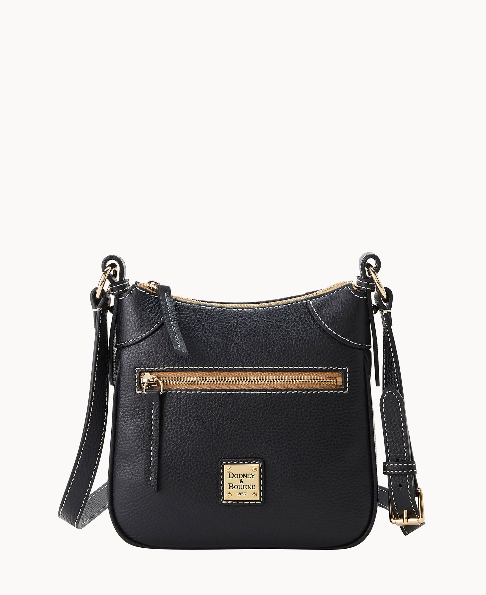 Lucca Leather Front Zip Crossbody