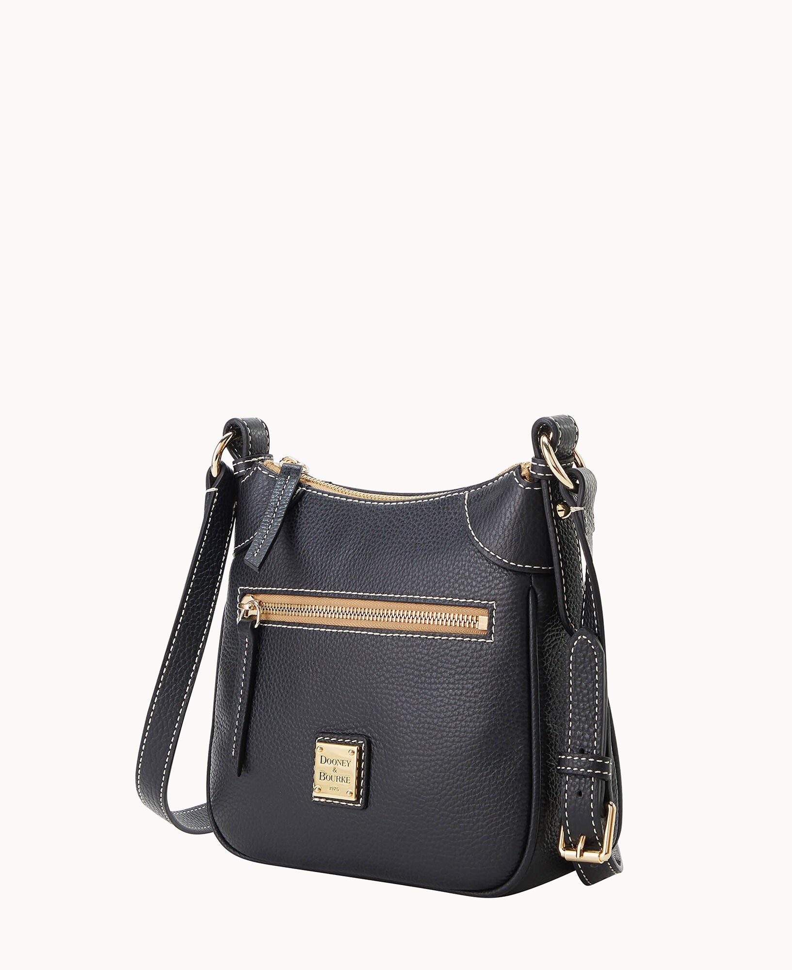 Lucca Leather Front Zip Crossbody