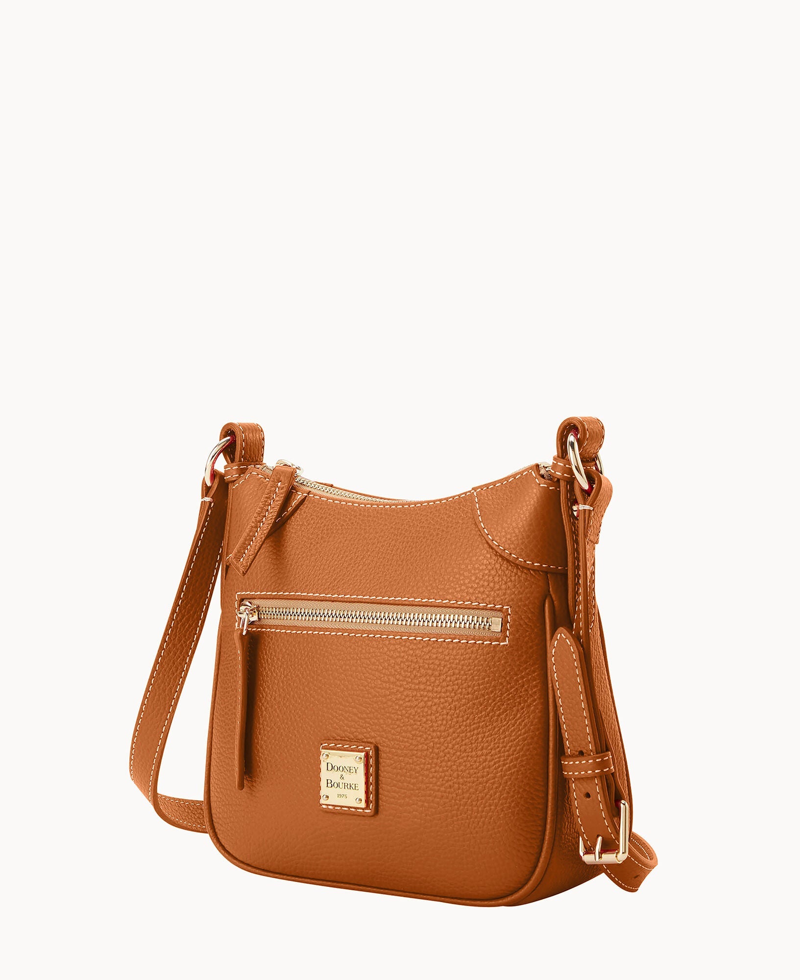 Lucca Leather Front Zip Crossbody