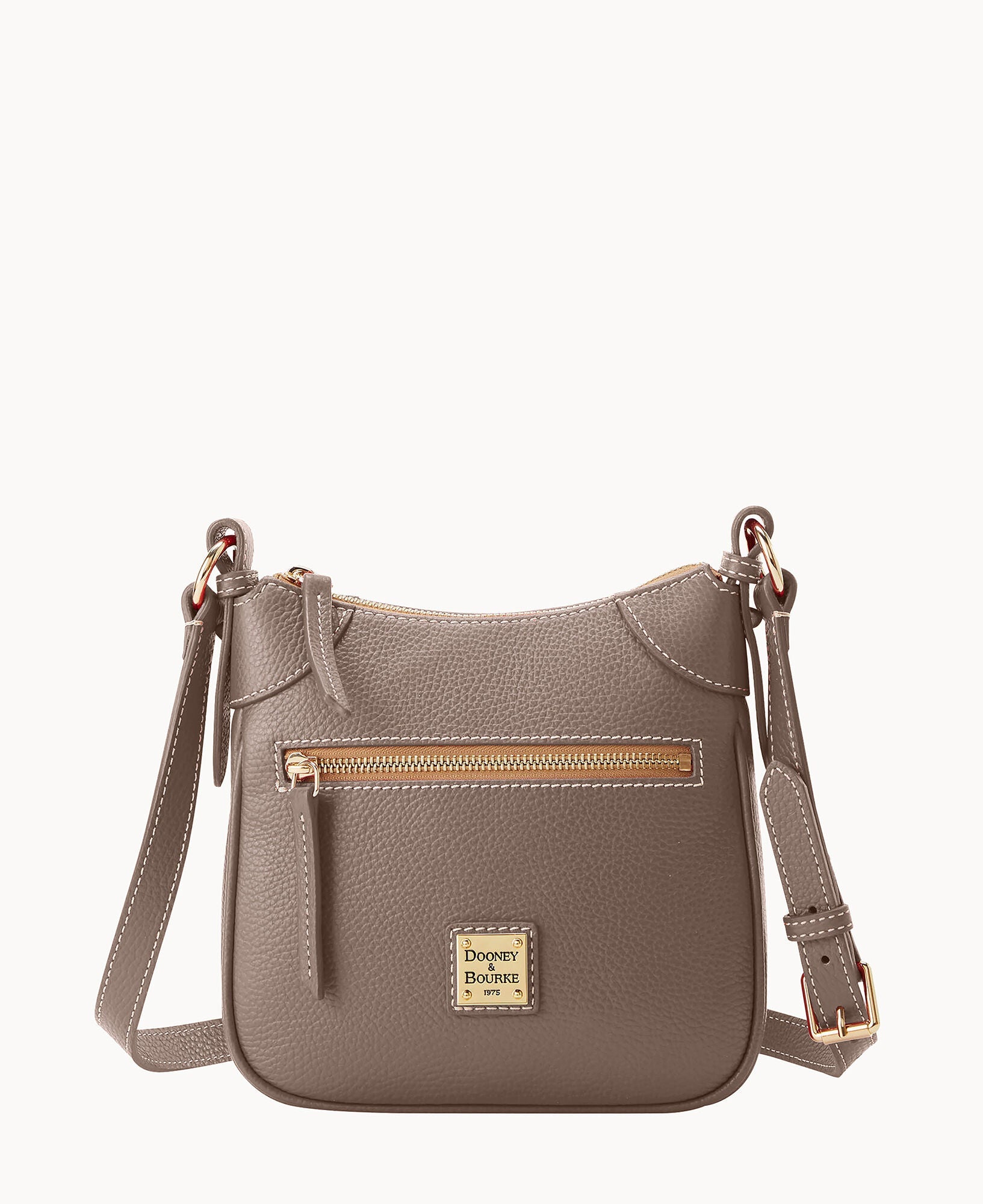 Lucca Leather Front Zip Crossbody