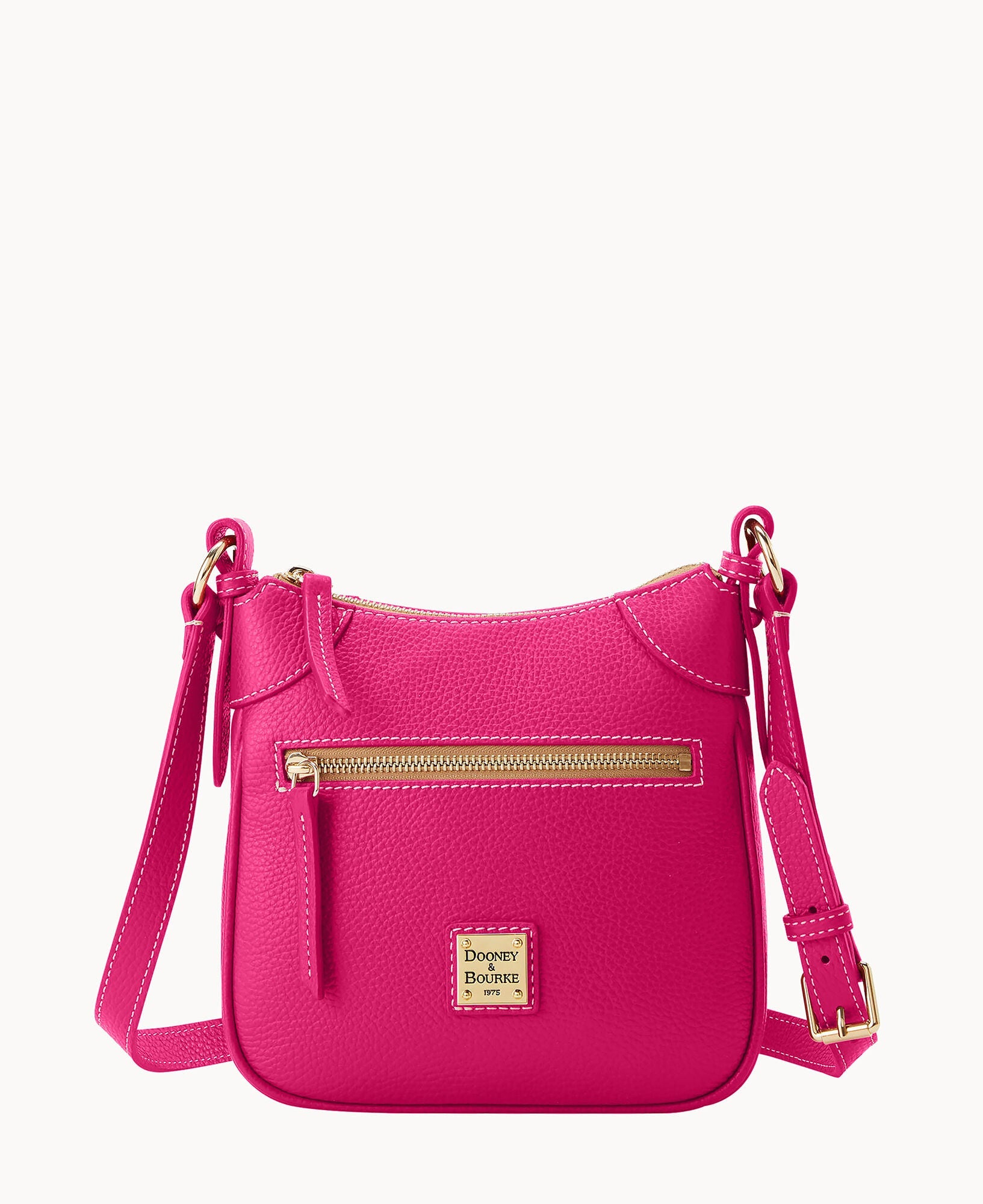 Lucca Leather Front Zip Crossbody