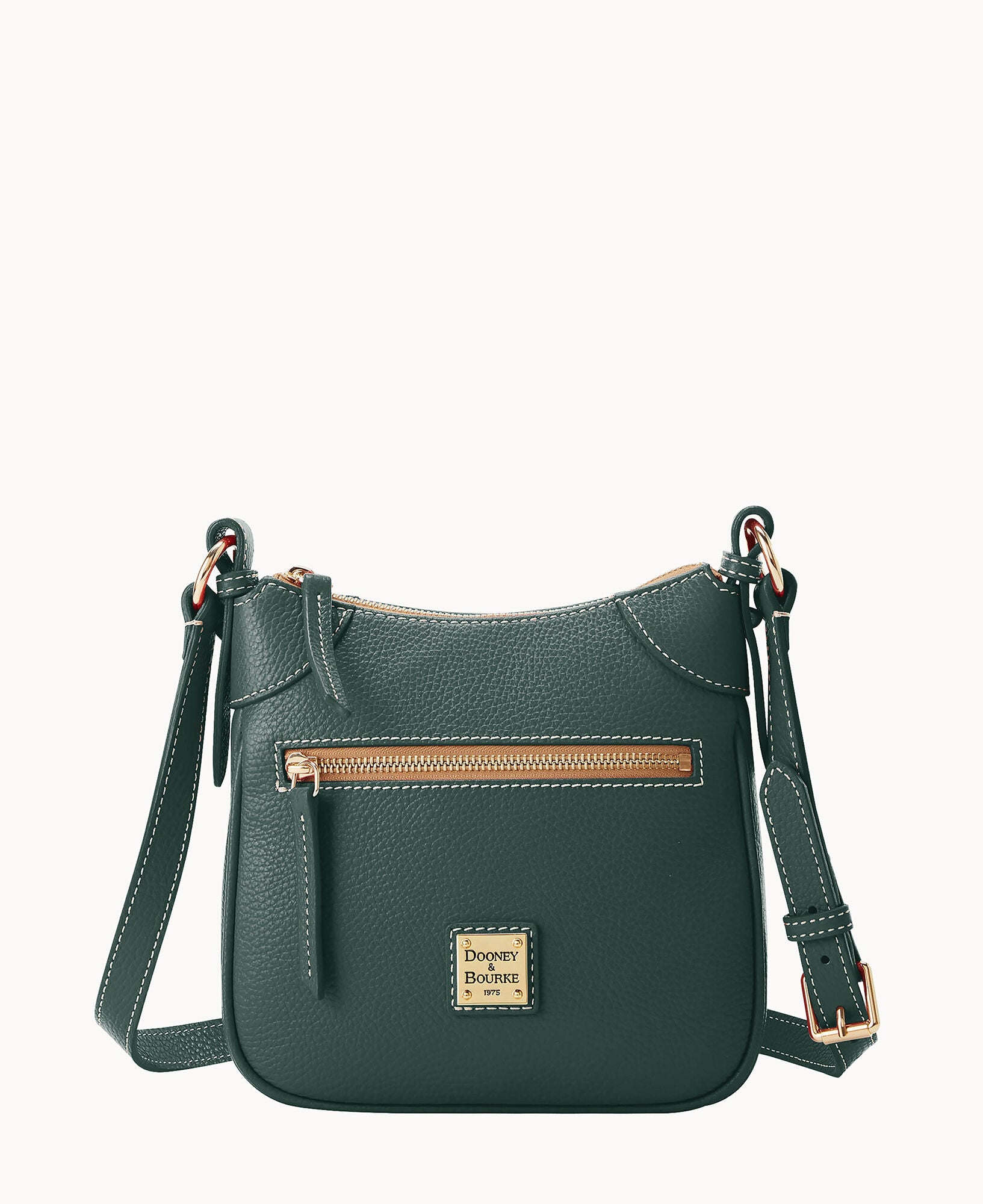 Lucca Leather Front Zip Crossbody