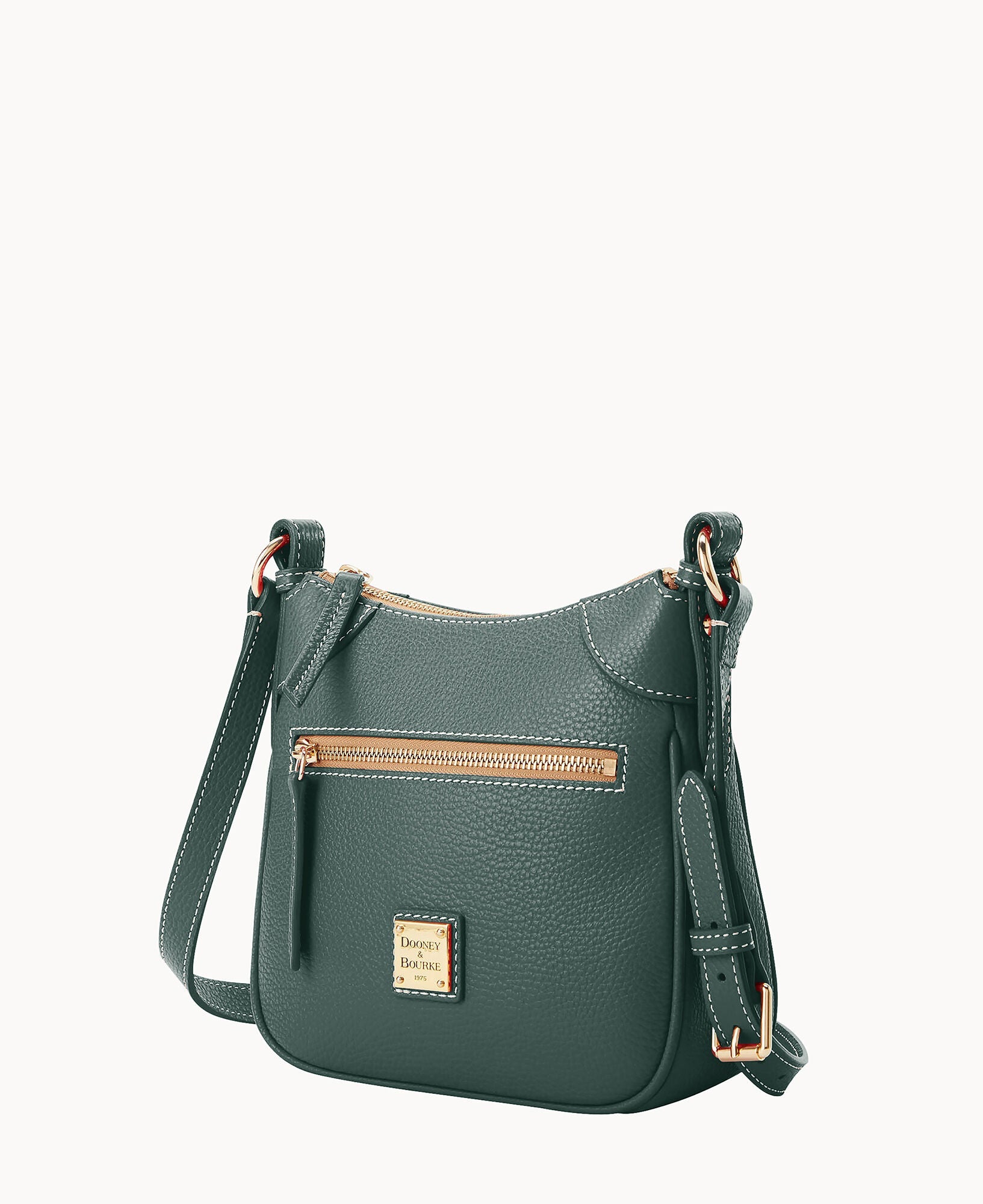 Lucca Leather Front Zip Crossbody