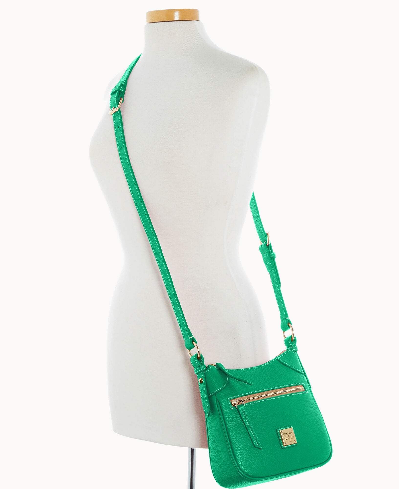 Lucca Leather Front Zip Crossbody