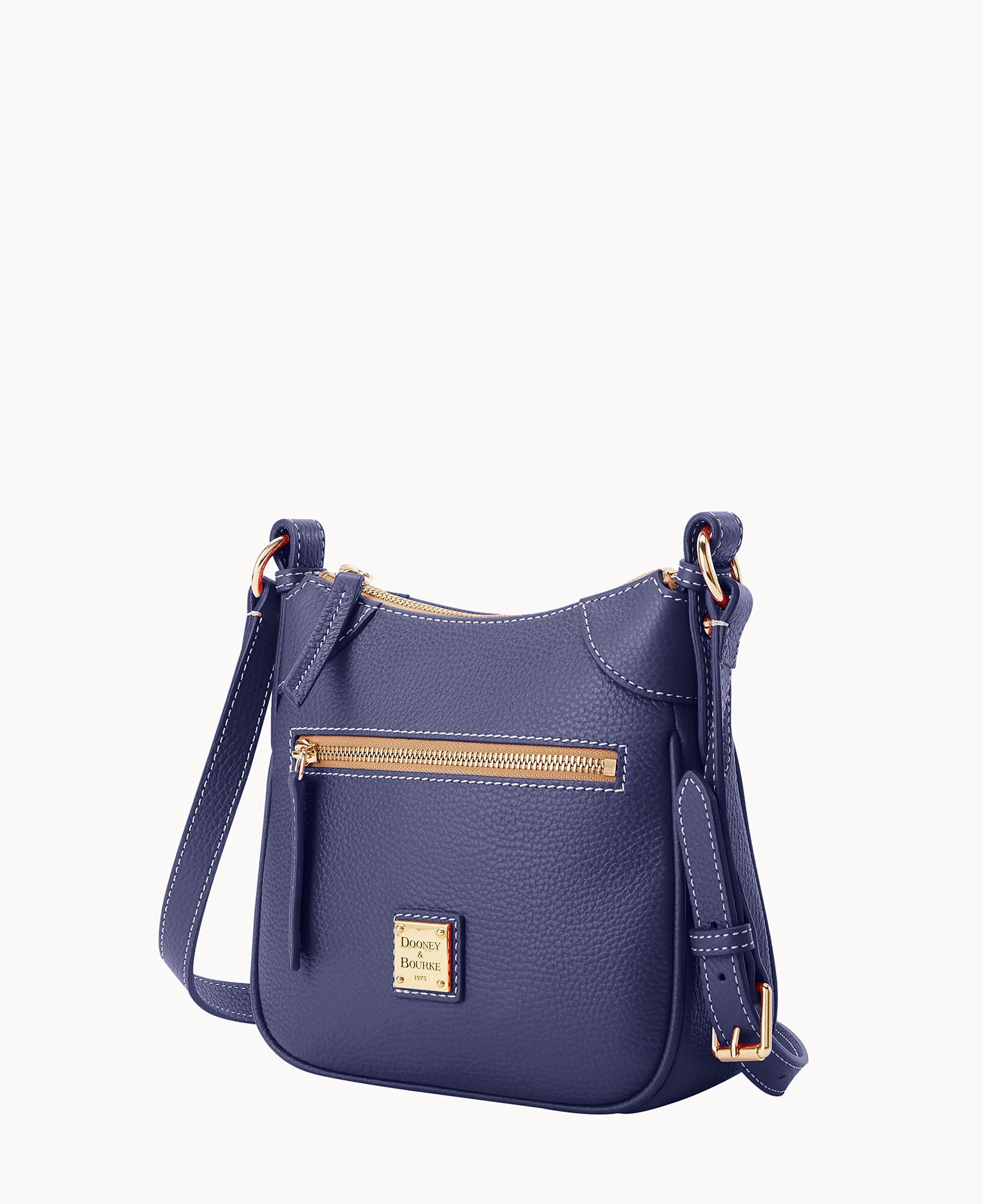Lucca Leather Front Zip Crossbody