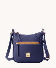Lucca Leather Front Zip Crossbody