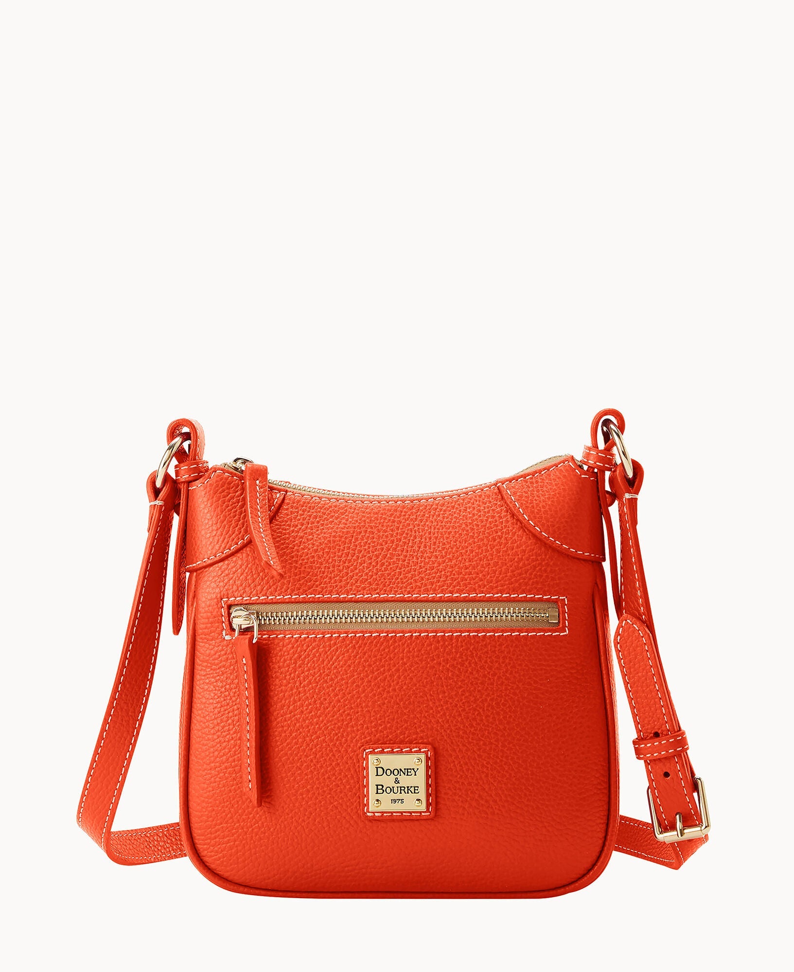 Lucca Leather Front Zip Crossbody