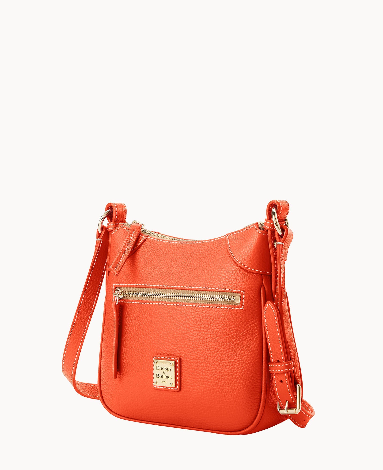 Lucca Leather Front Zip Crossbody