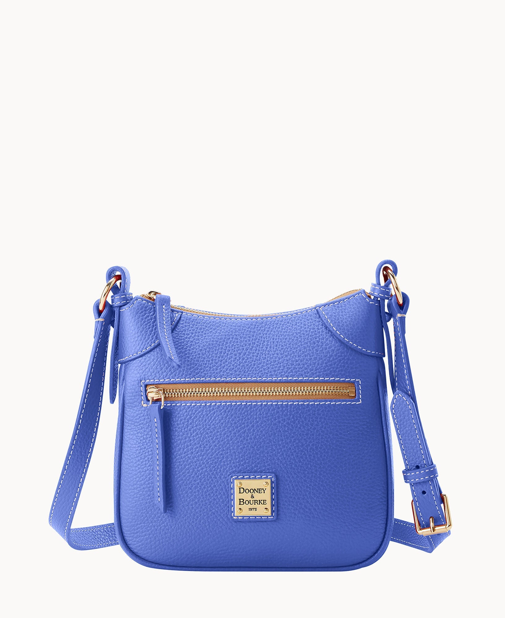 Lucca Leather Front Zip Crossbody