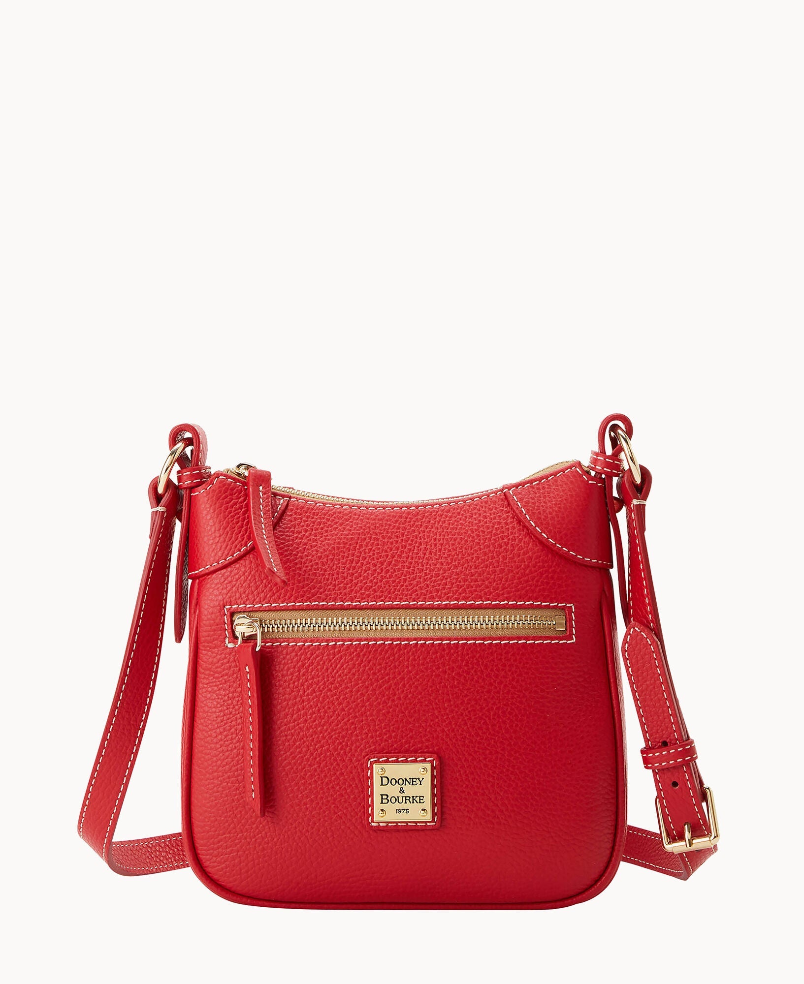 Lucca Leather Front Zip Crossbody