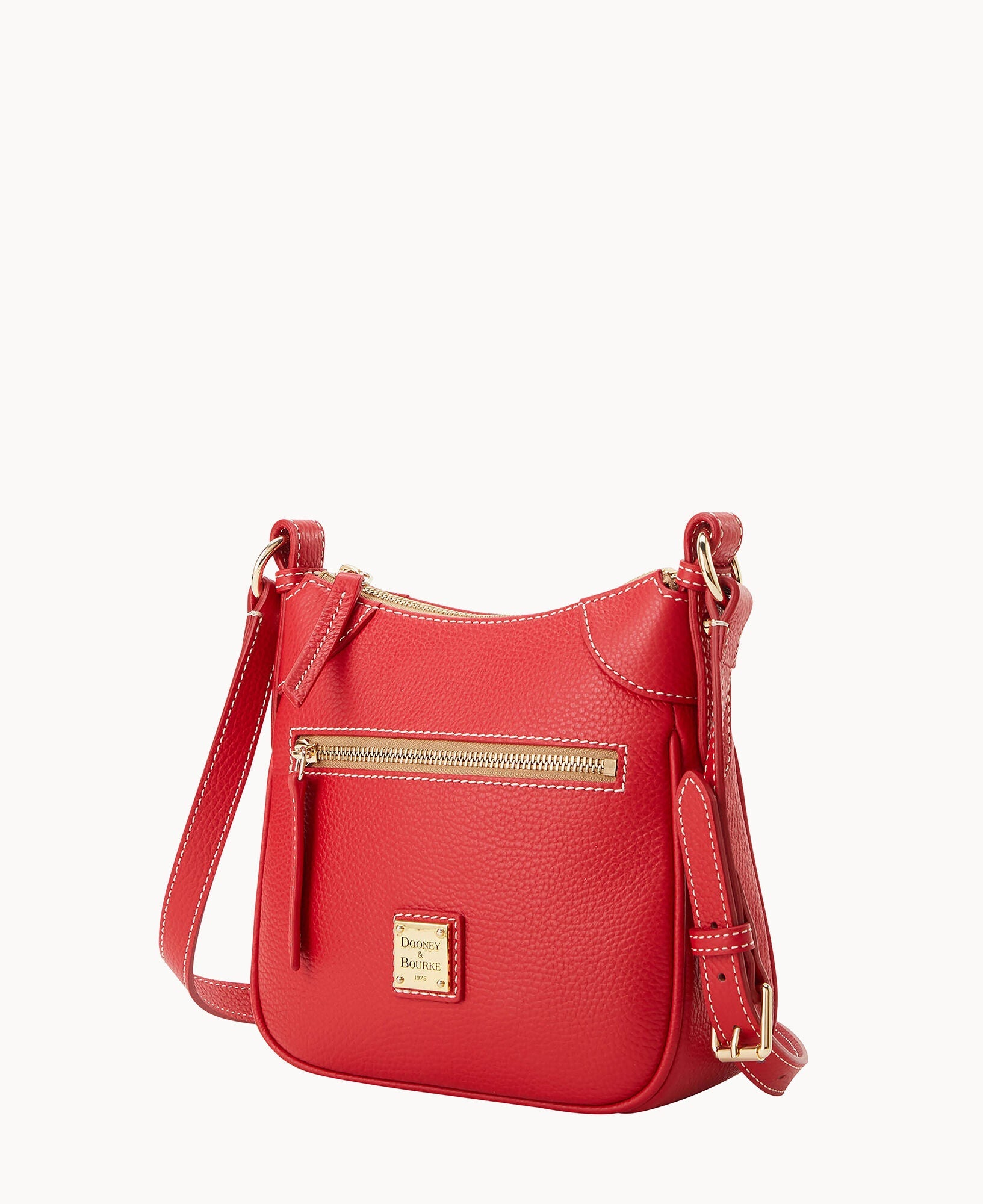 Lucca Leather Front Zip Crossbody