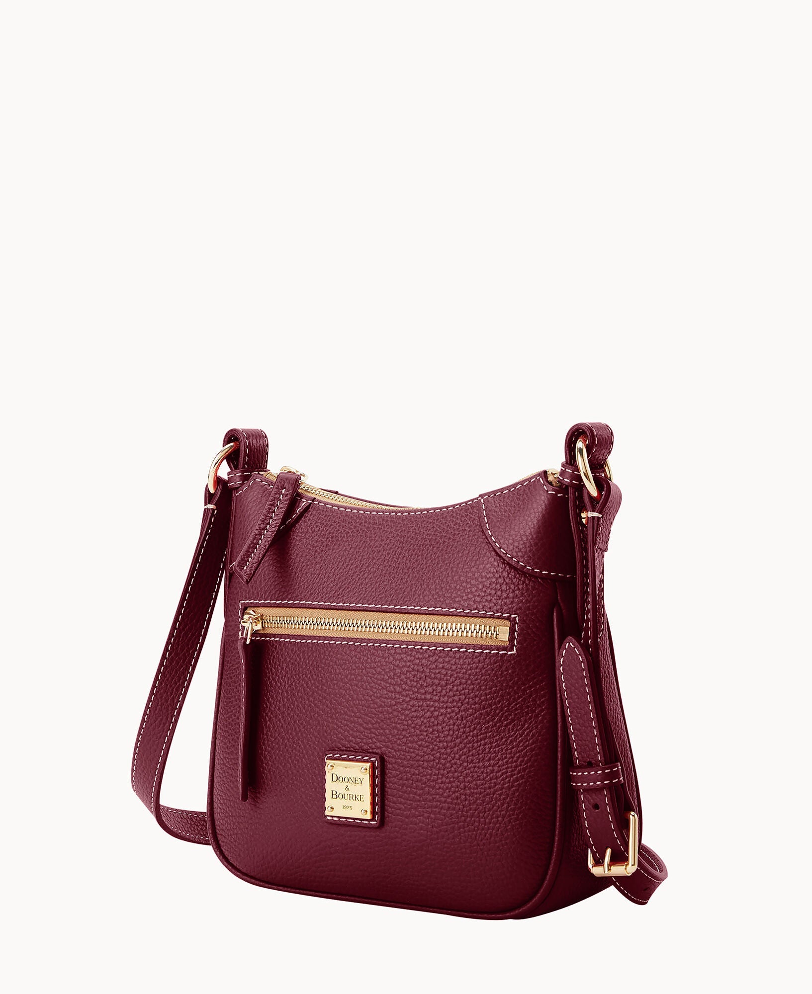 Lucca Leather Front Zip Crossbody