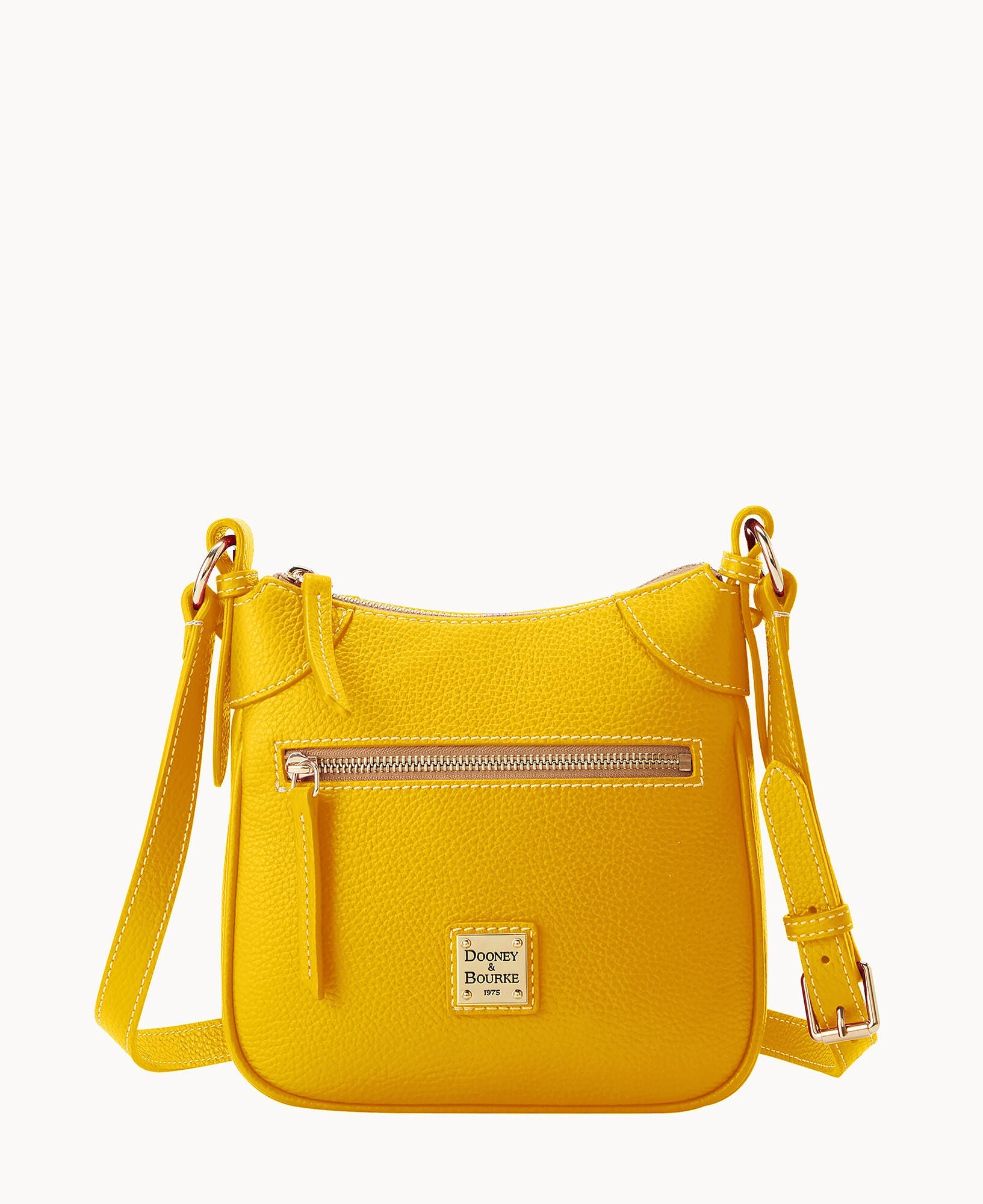 Lucca Leather Front Zip Crossbody