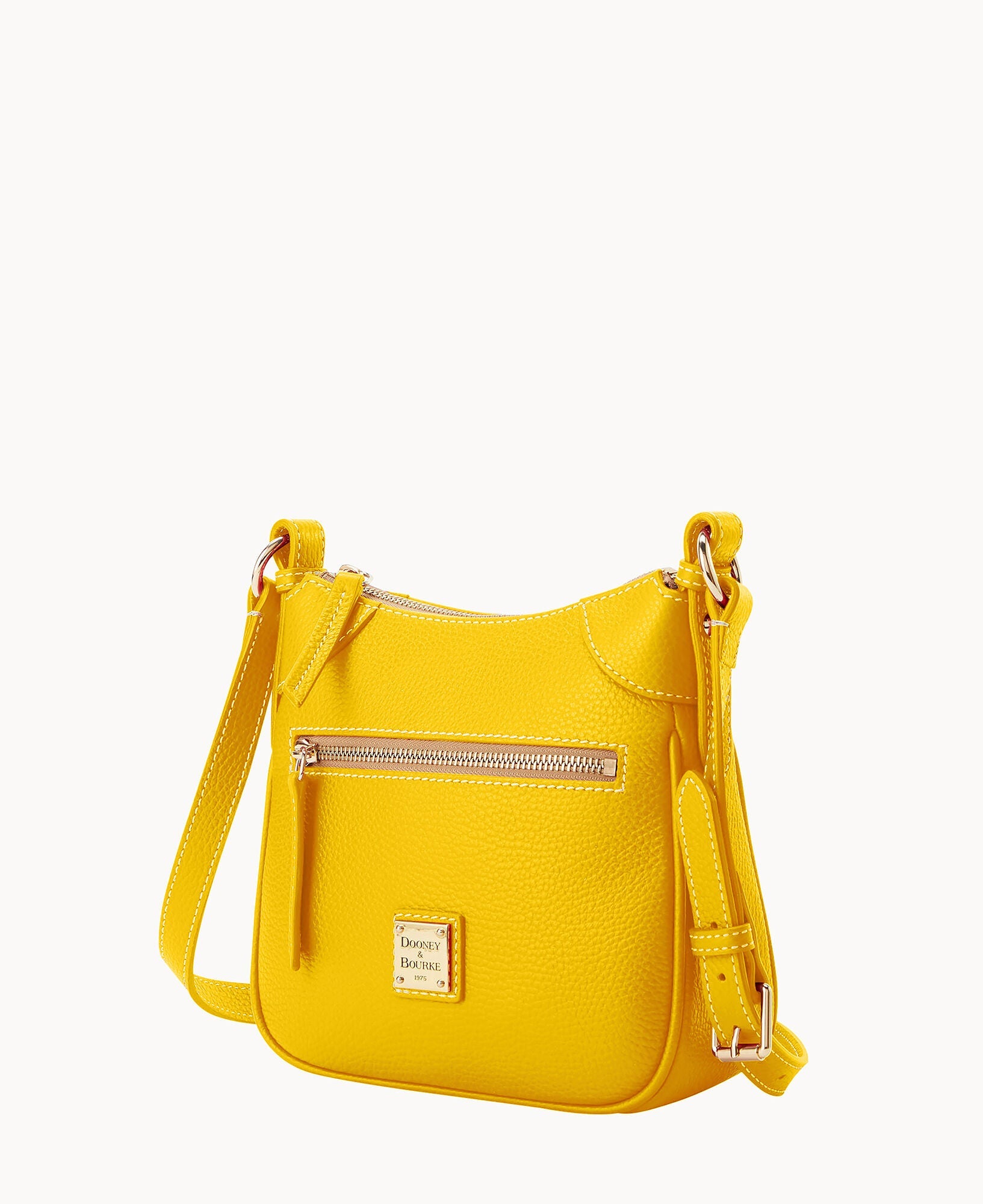 Lucca Leather Front Zip Crossbody