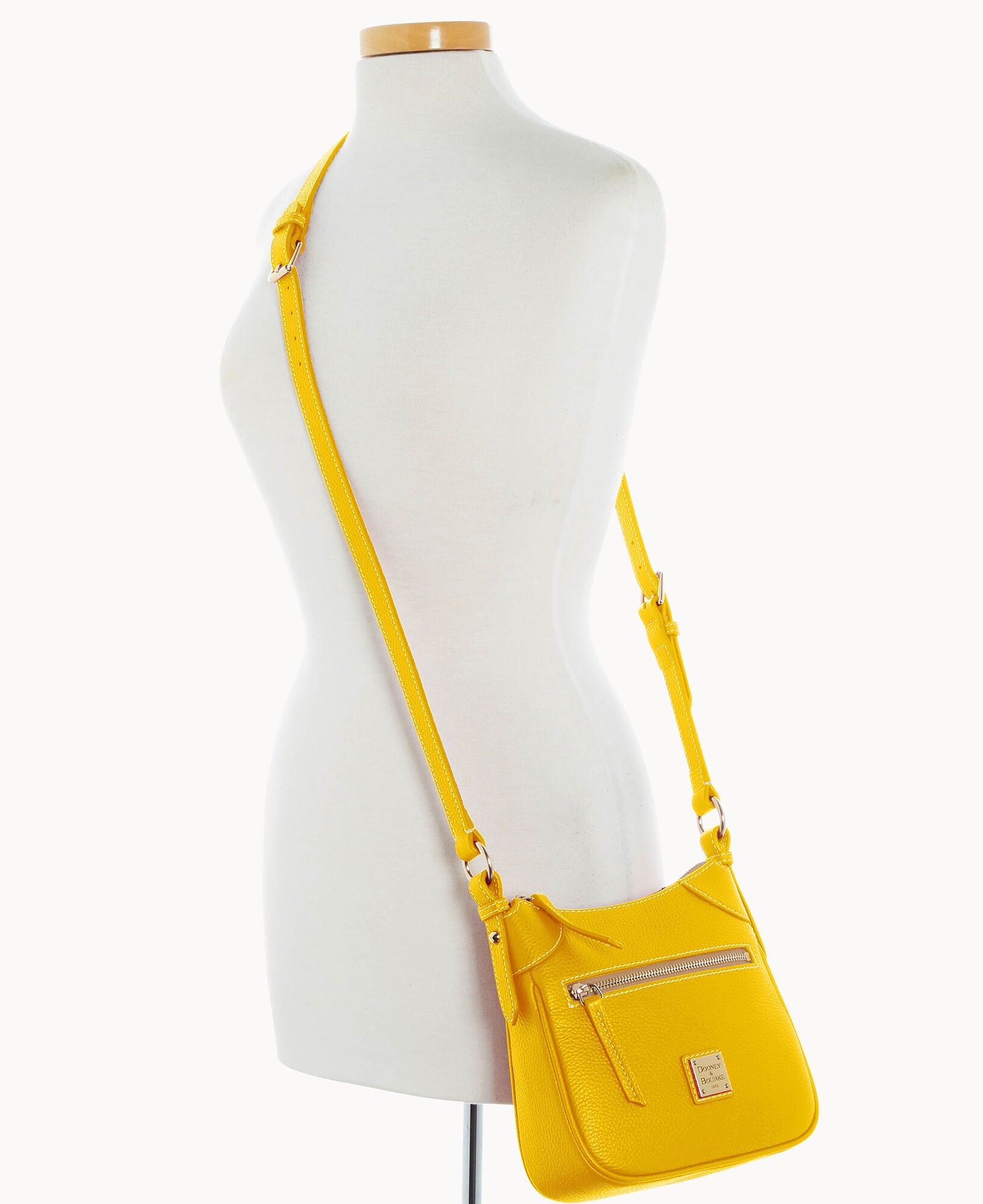 Lucca Leather Front Zip Crossbody