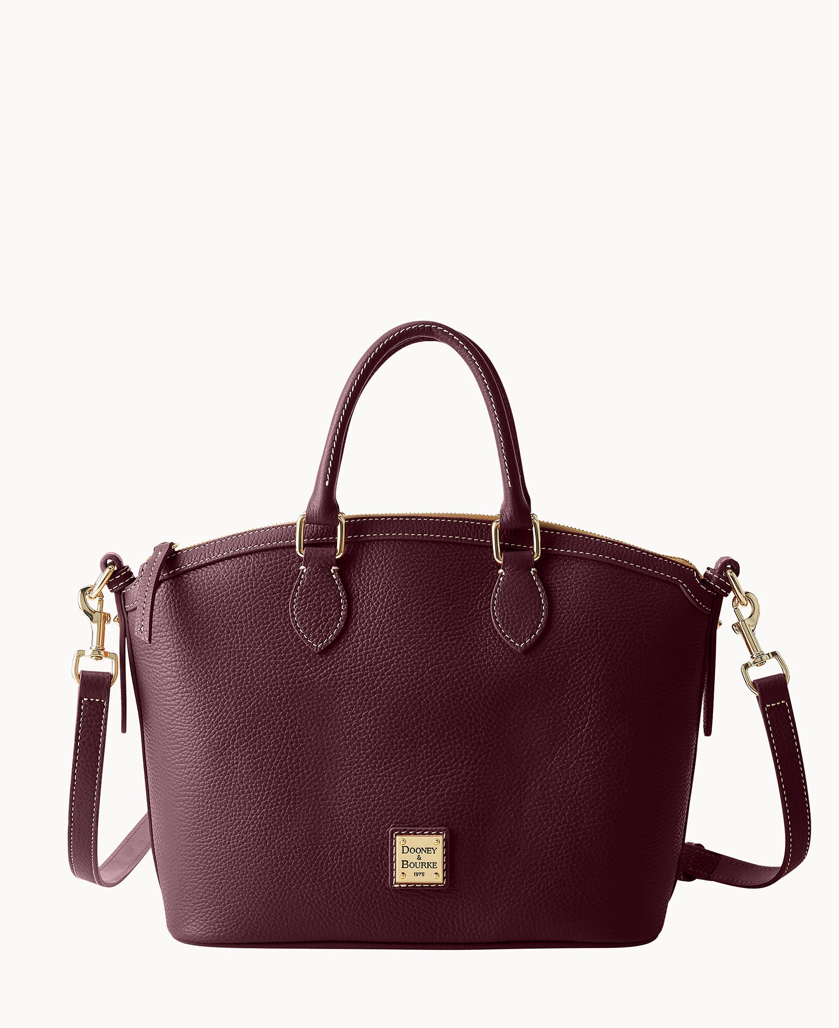 Lucca Leather Domed Satchel