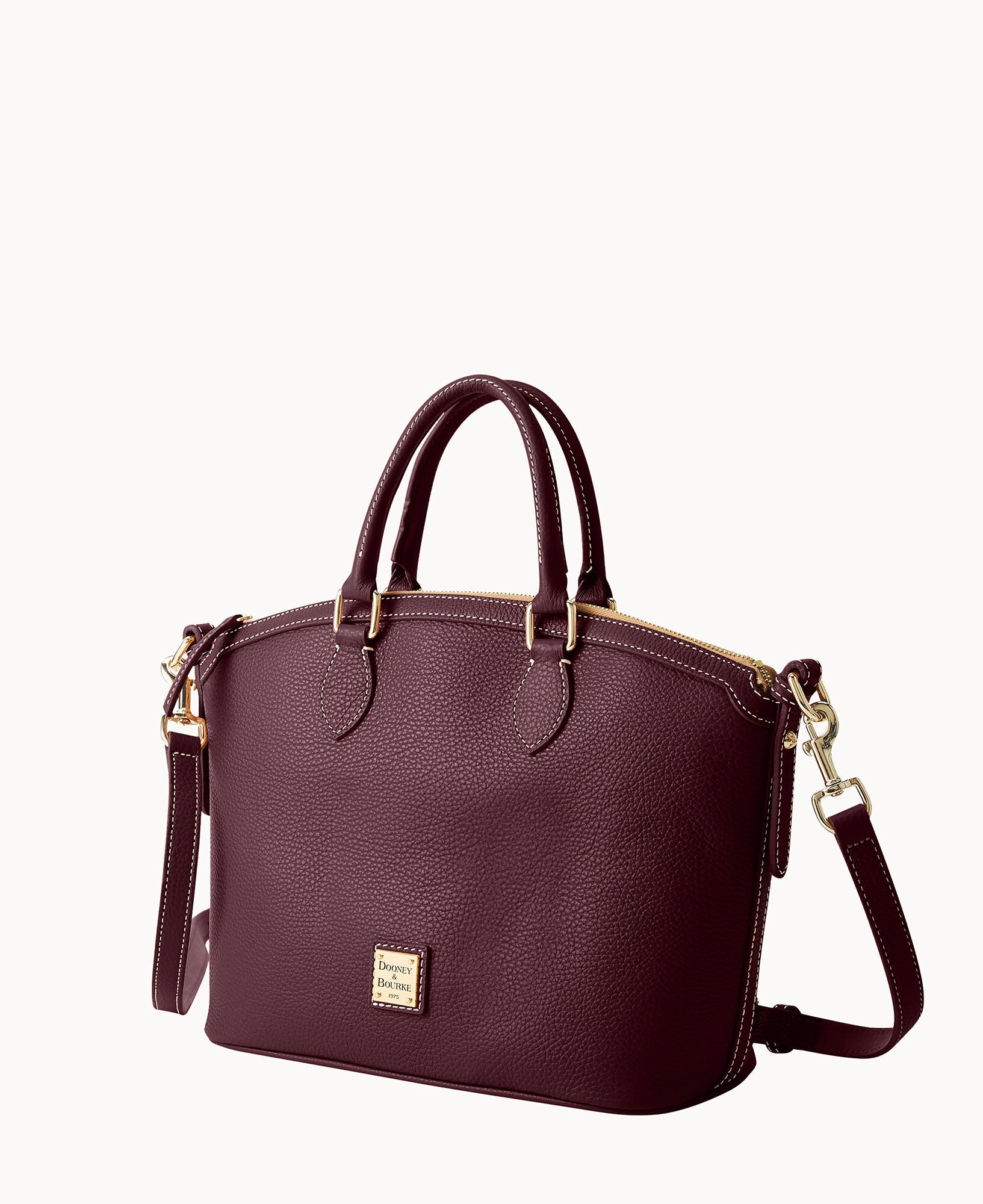 Lucca Leather Domed Satchel