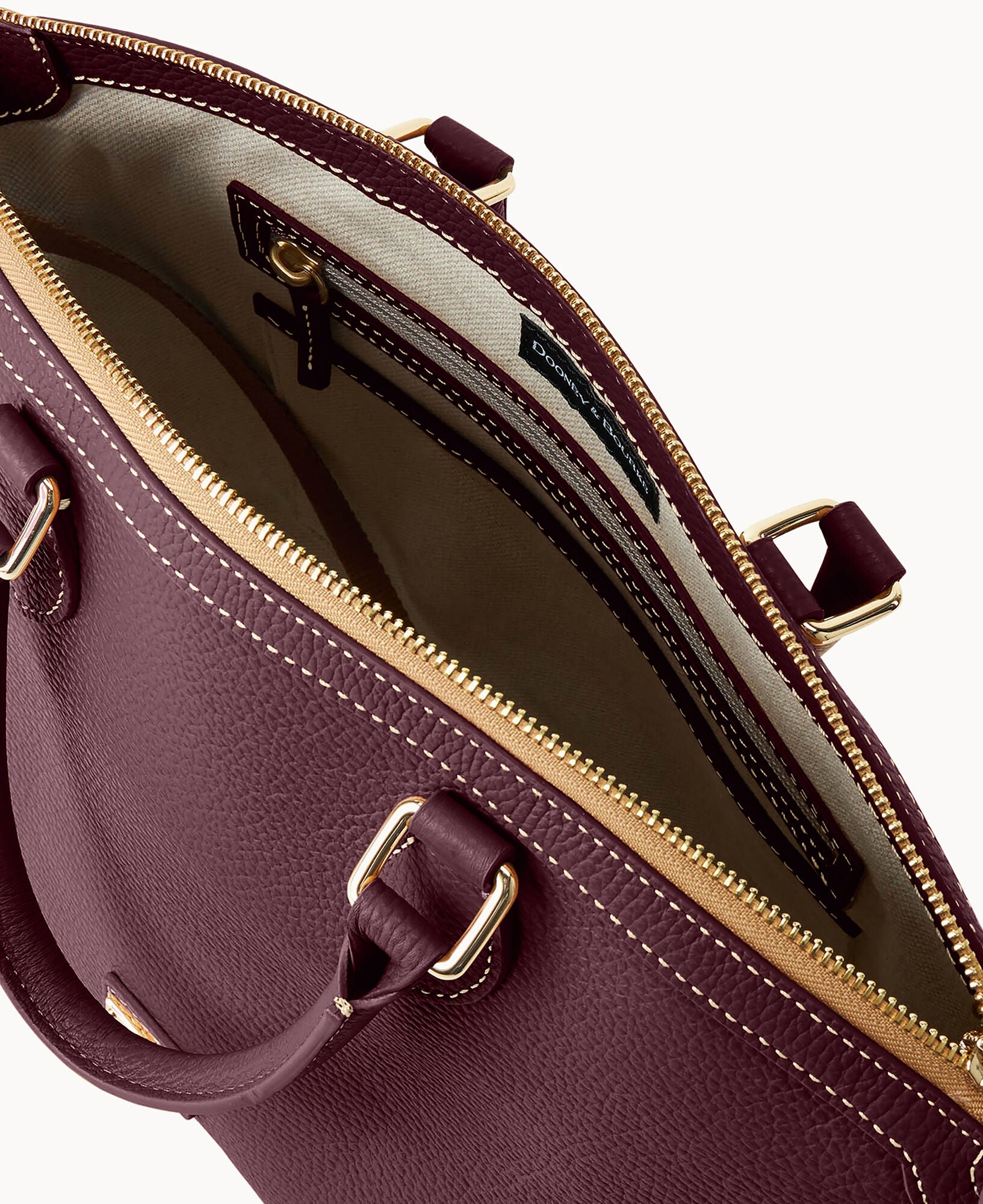 Lucca Leather Domed Satchel