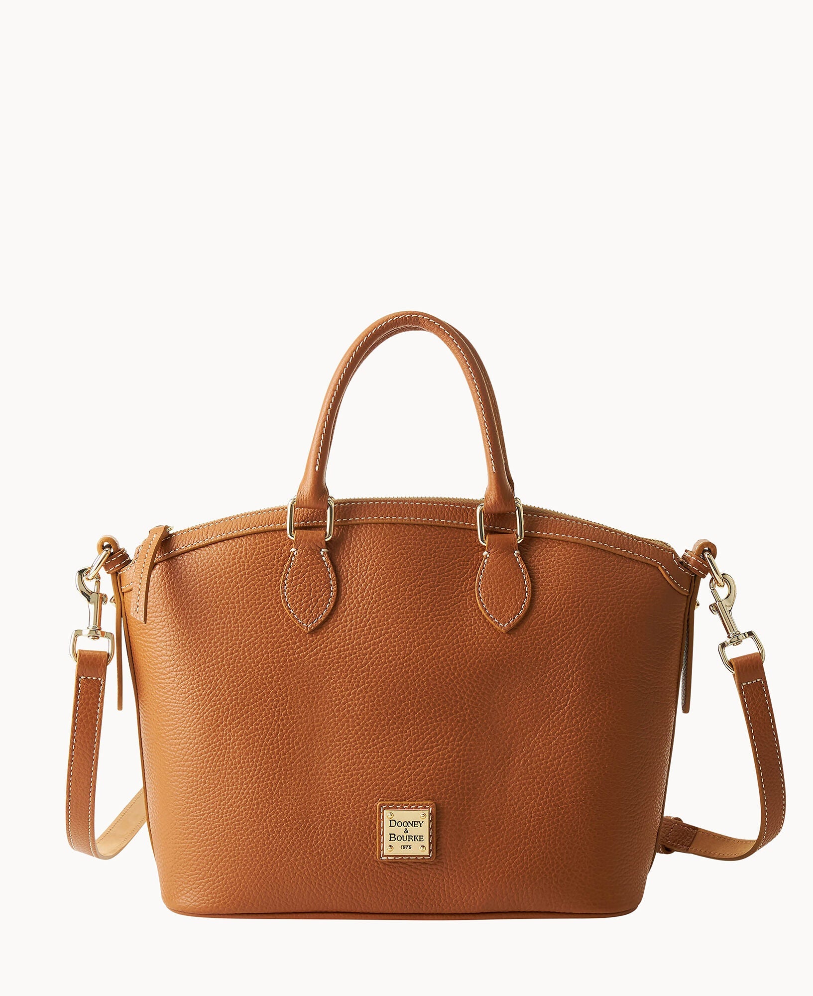 Lucca Leather Domed Satchel