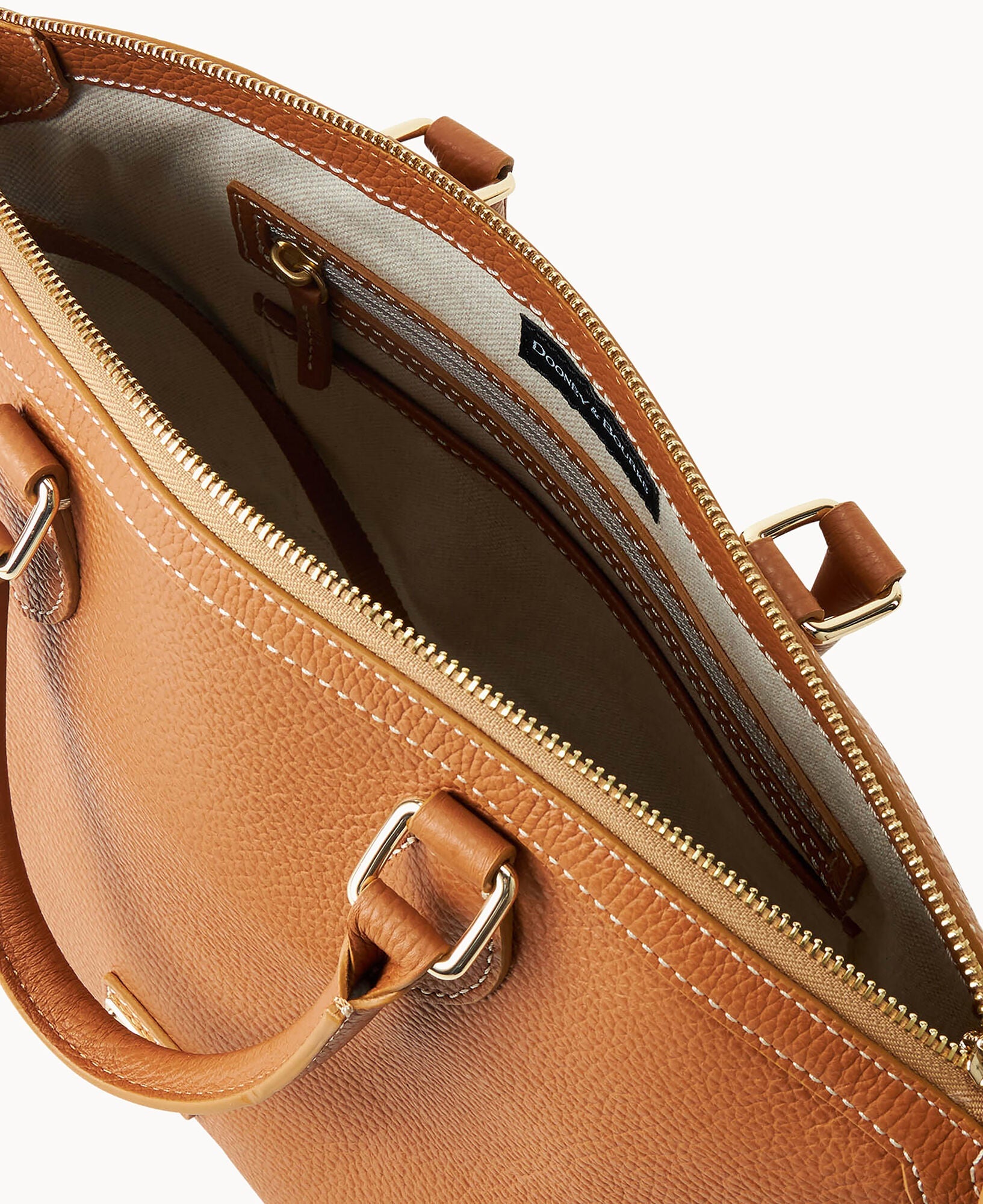 Lucca Leather Domed Satchel