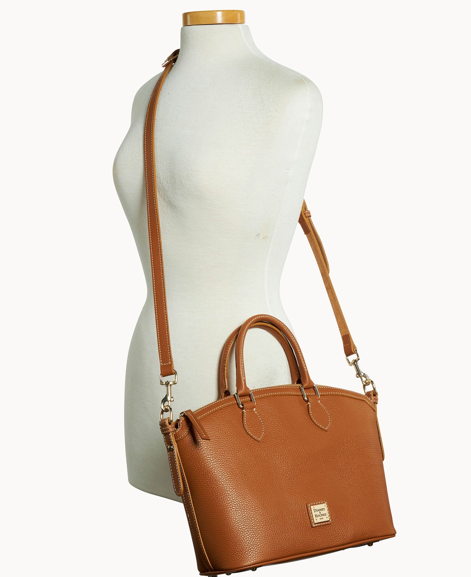 Lucca Leather Domed Satchel