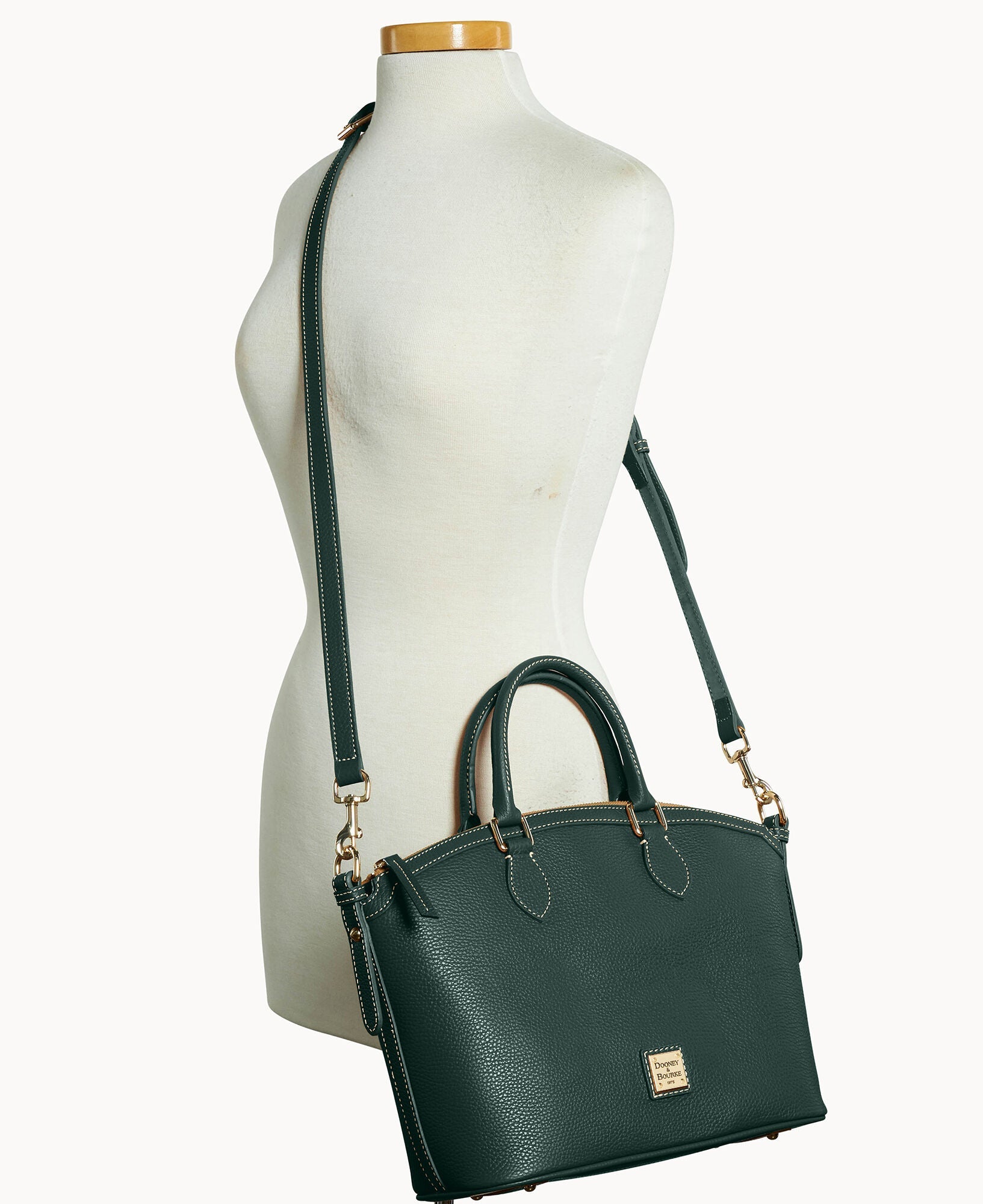 Lucca Leather Domed Satchel