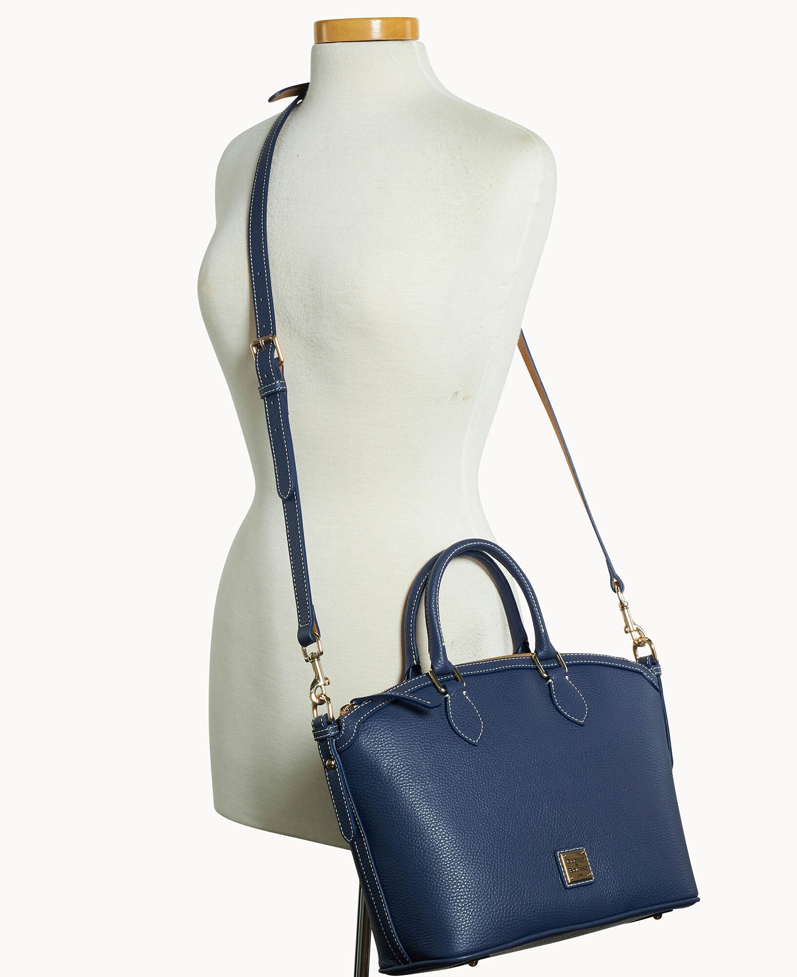 Lucca Leather Domed Satchel