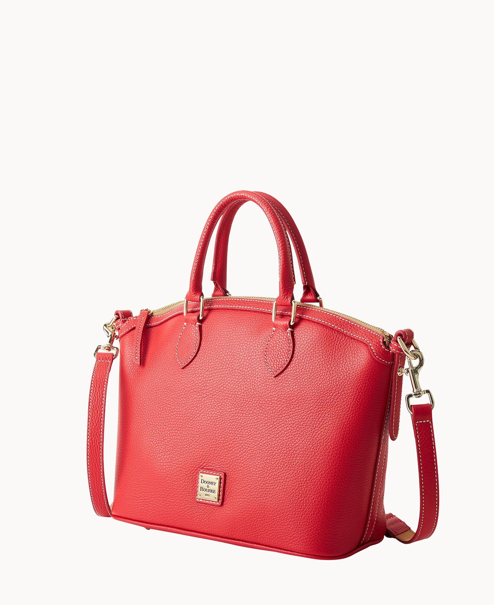 Lucca Leather Domed Satchel