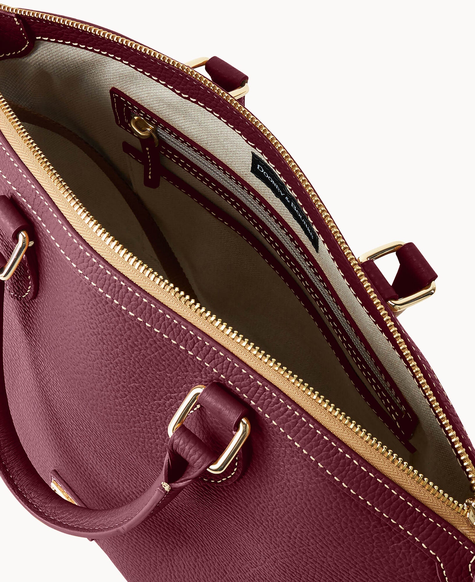 Lucca Leather Domed Satchel