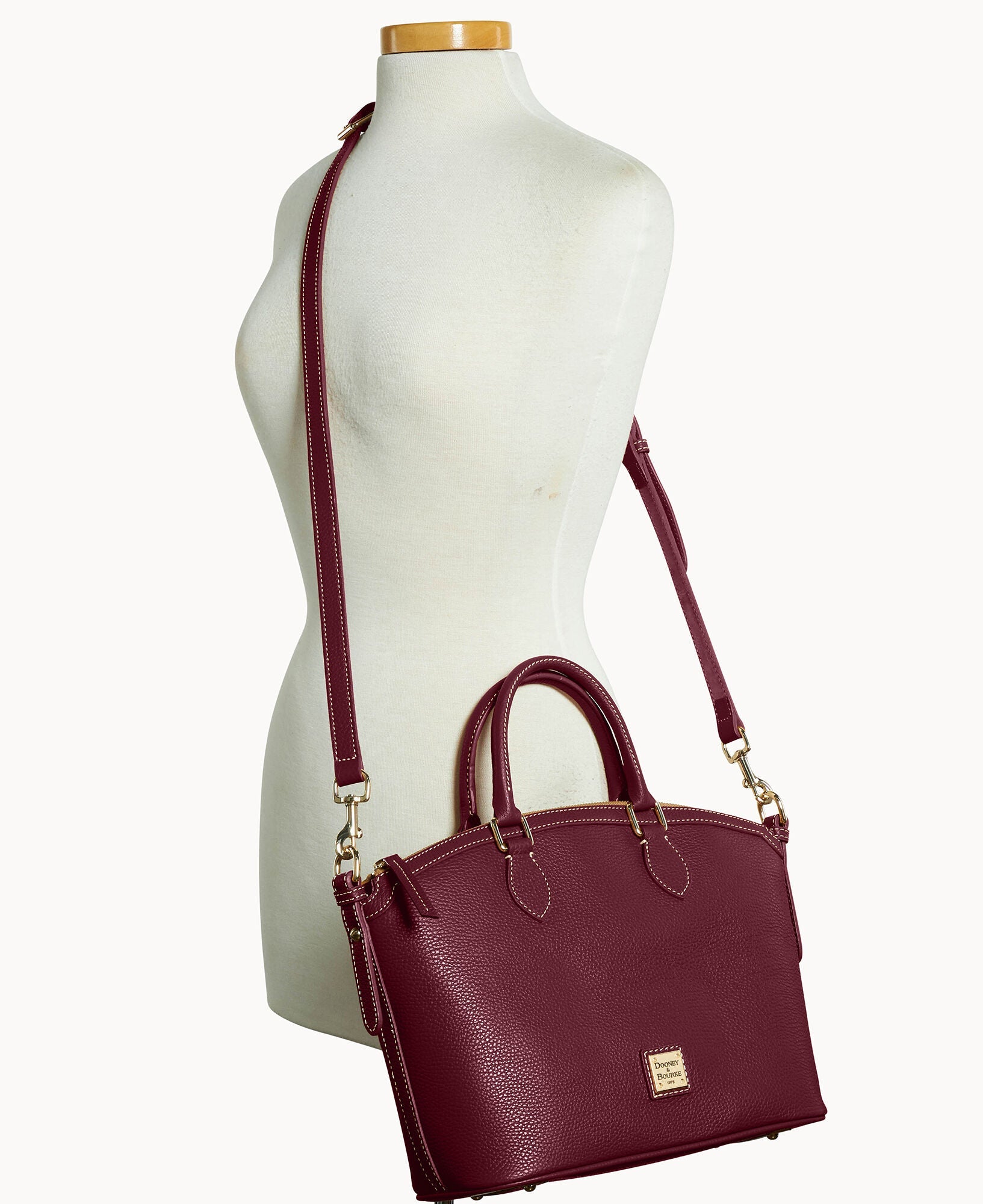 Lucca Leather Domed Satchel