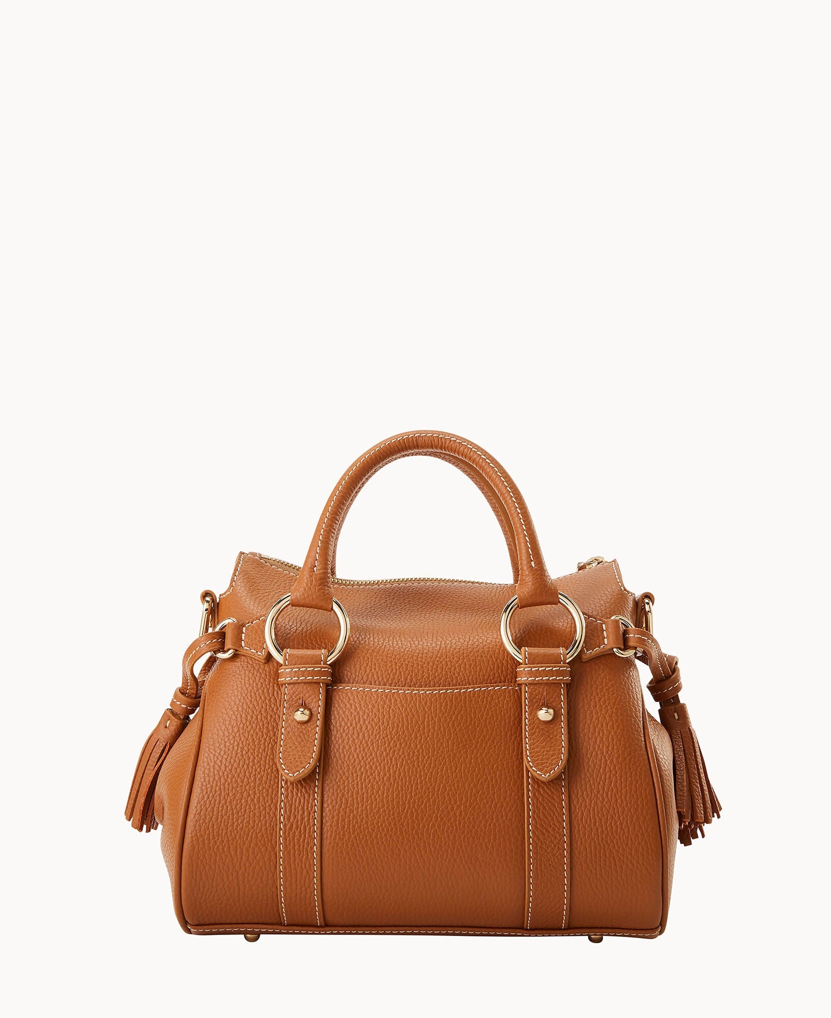 Lucca Leather Satchel With Pocket