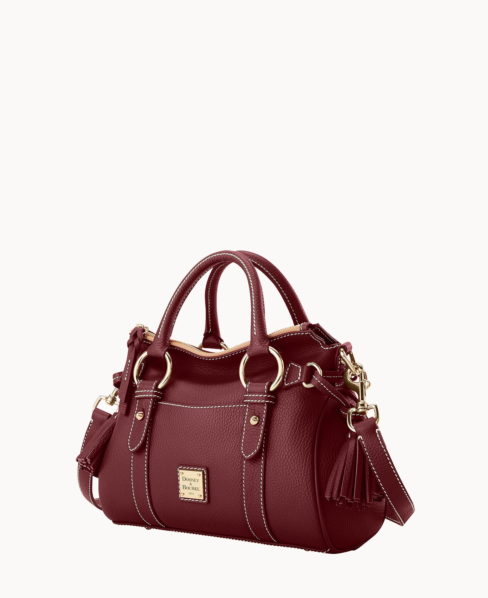Lucca Leather Satchel With Pocket
