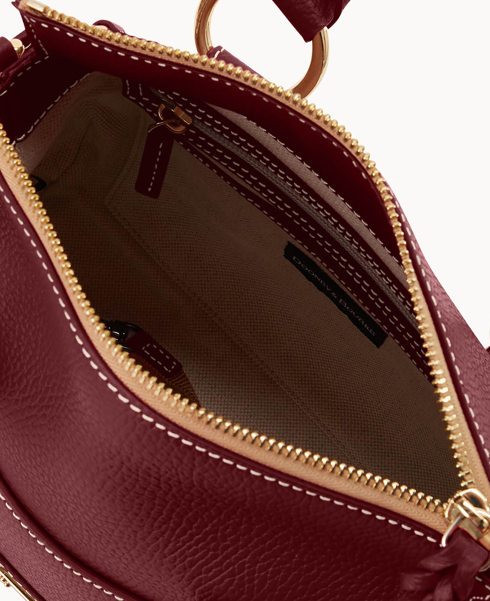 Lucca Leather Satchel With Pocket