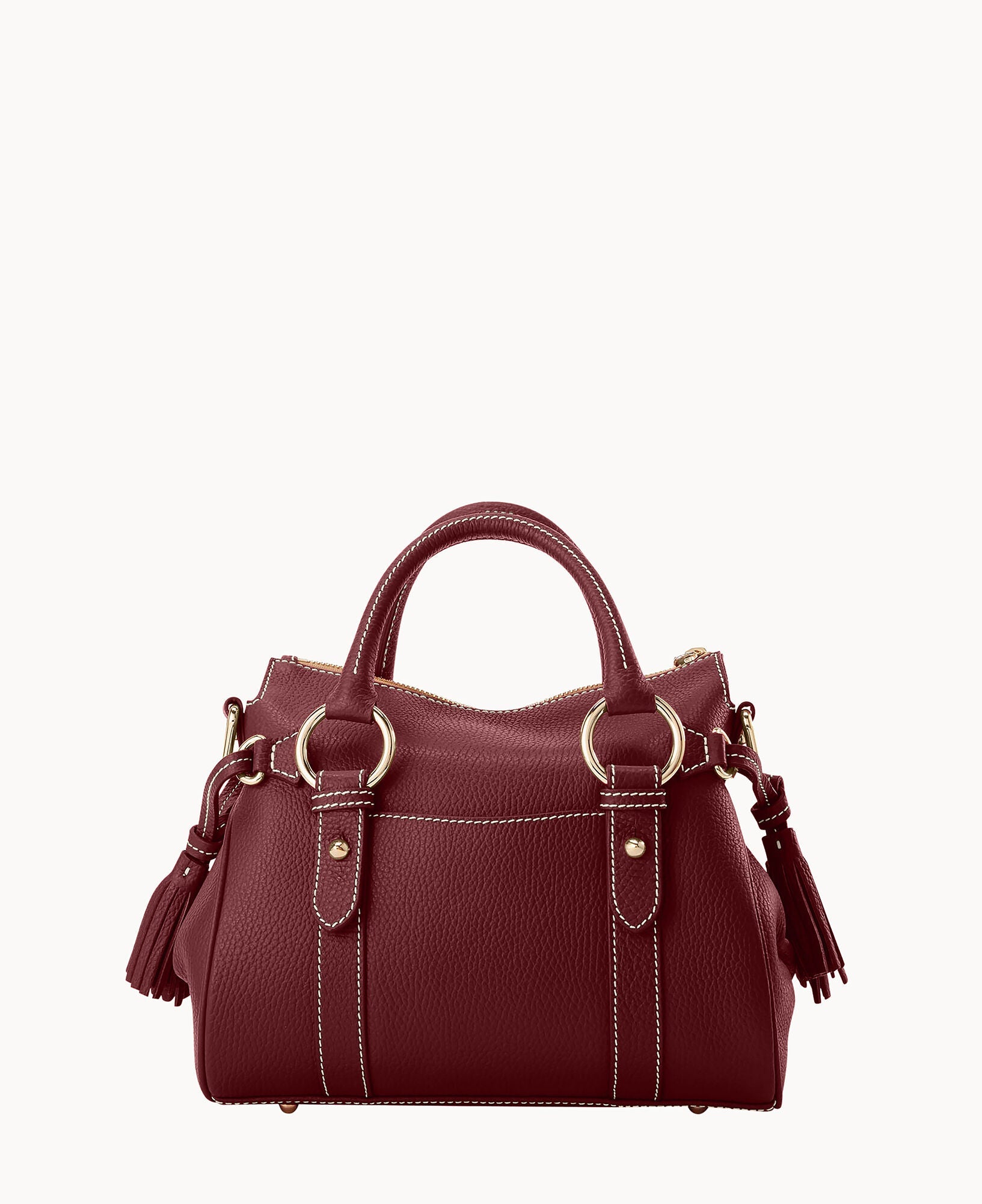 Lucca Leather Satchel With Pocket