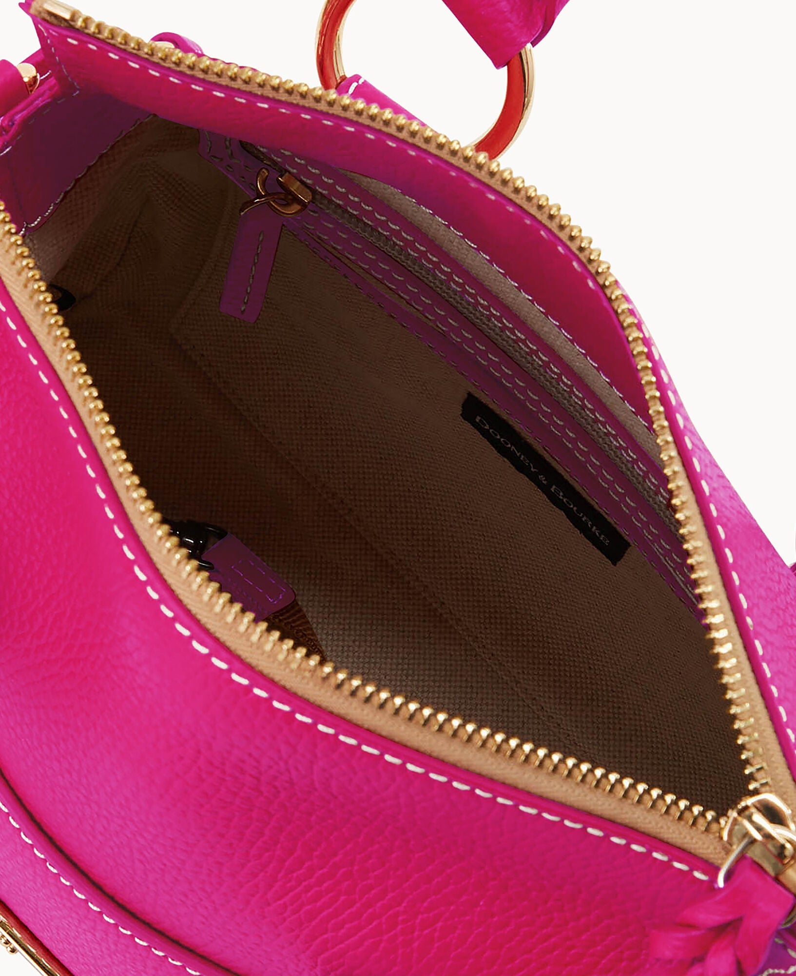 Lucca Leather Satchel With Pocket