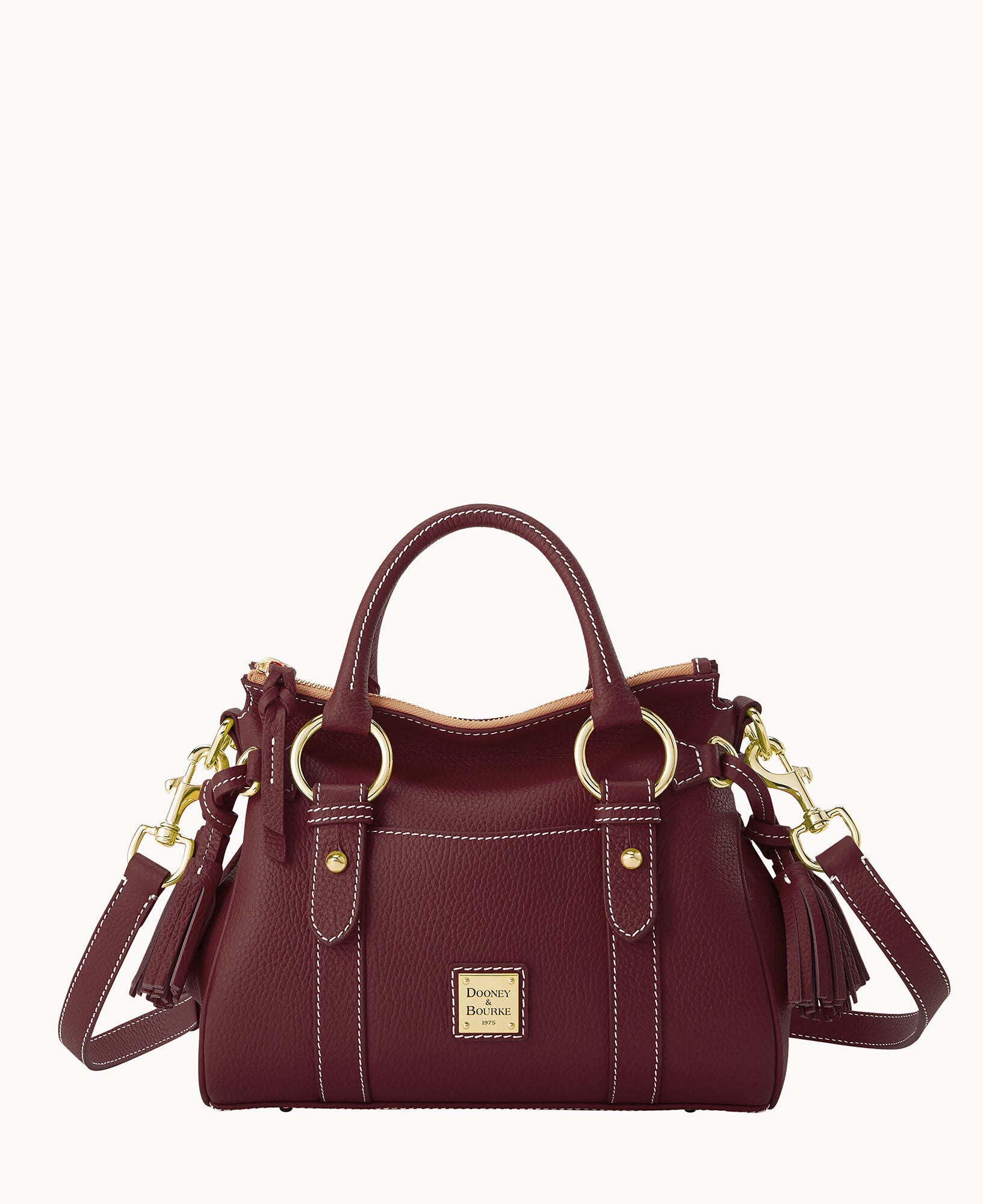Lucca Leather Satchel With Pocket