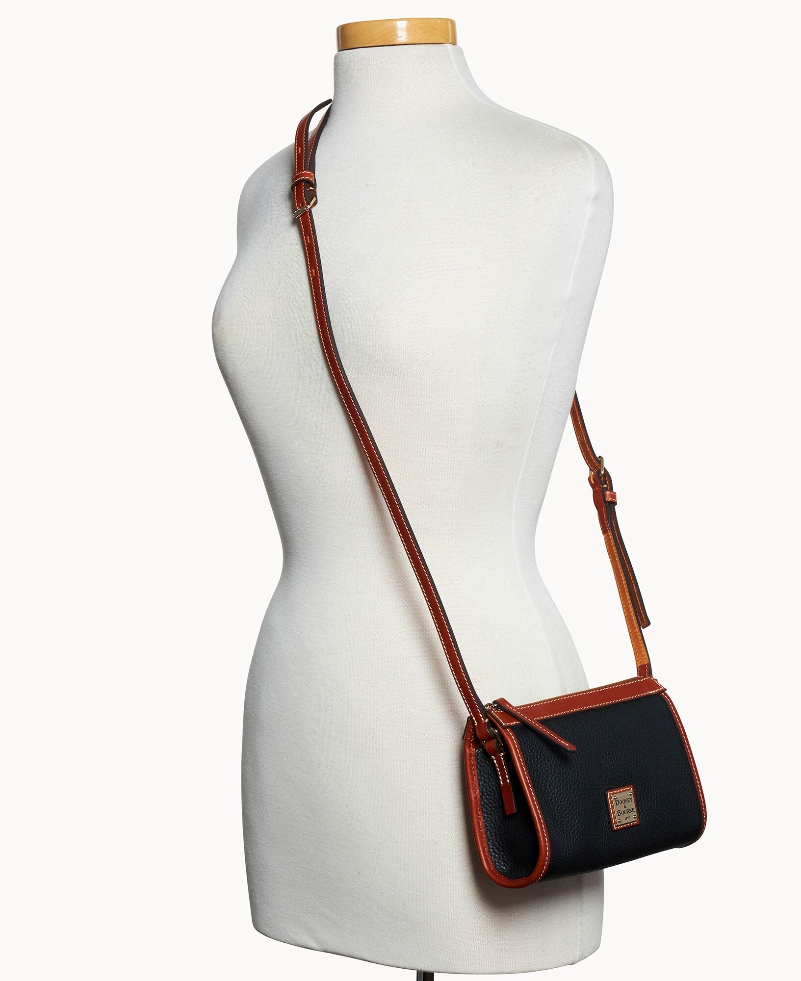 Pebble Grain Small East West Crossbody
