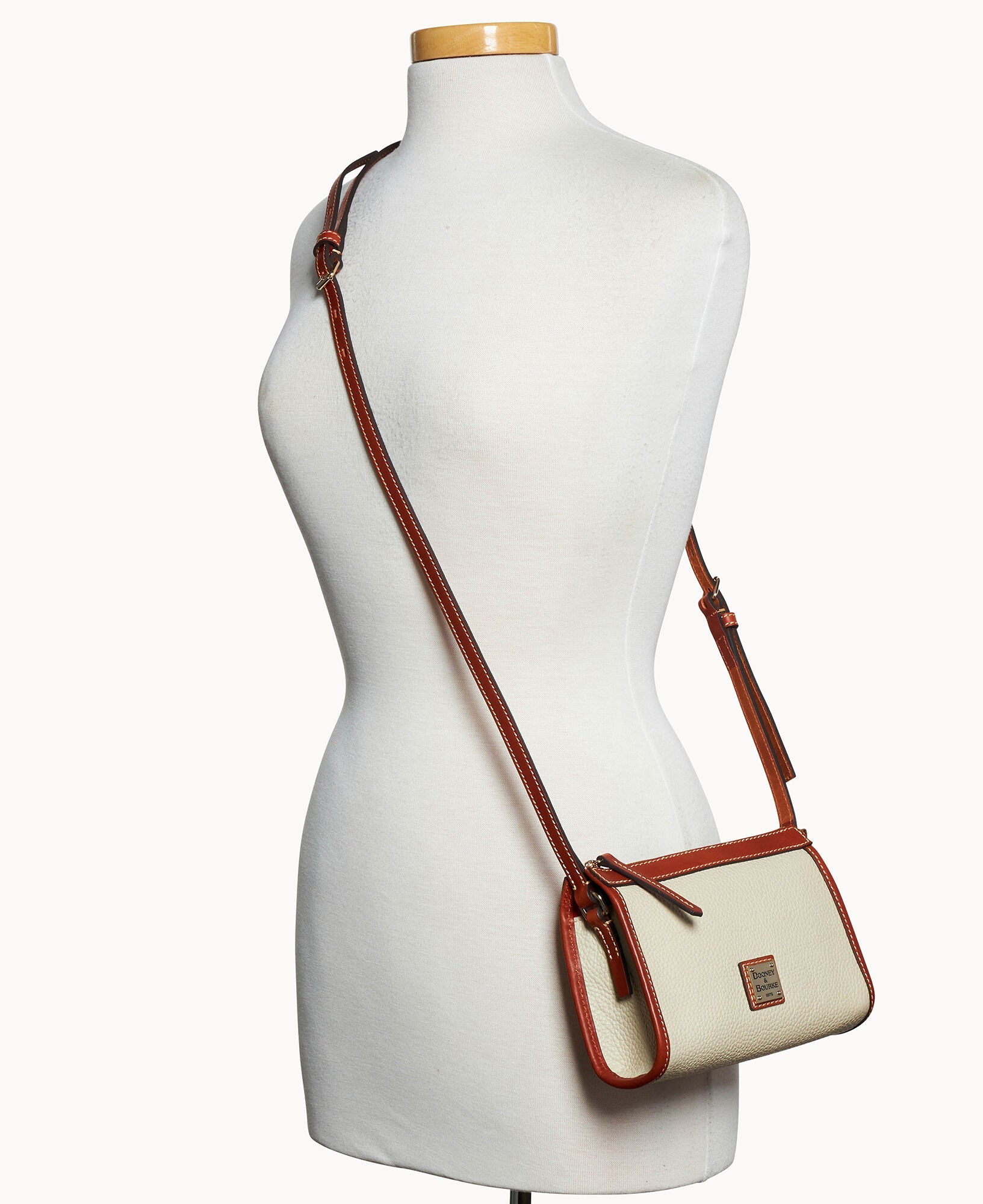 Pebble Grain Small East West Crossbody