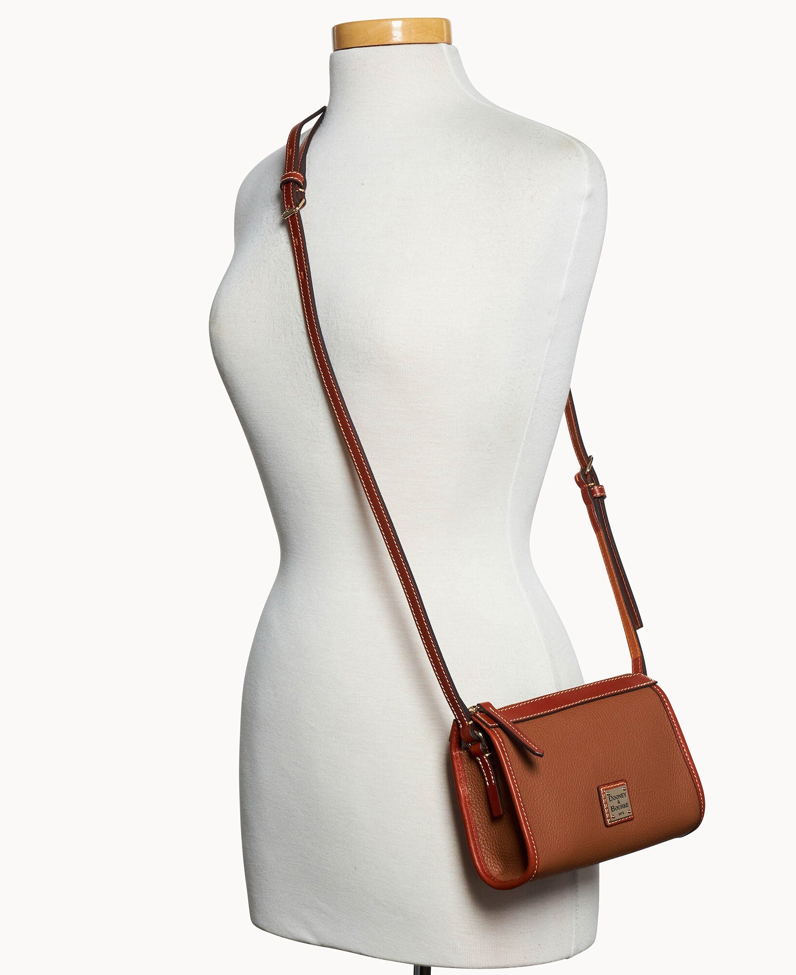 Pebble Grain Small East West Crossbody