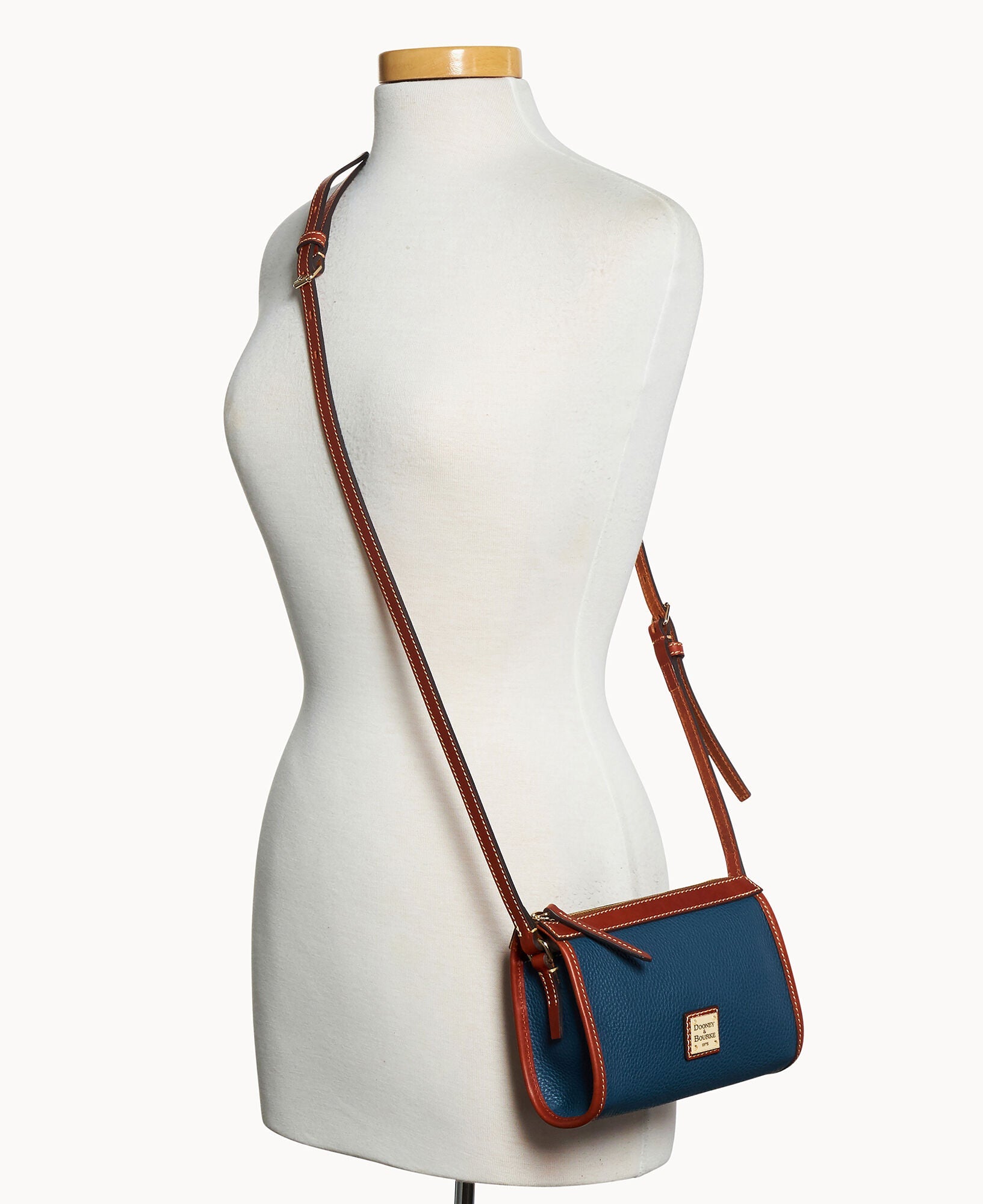Pebble Grain Small East West Crossbody