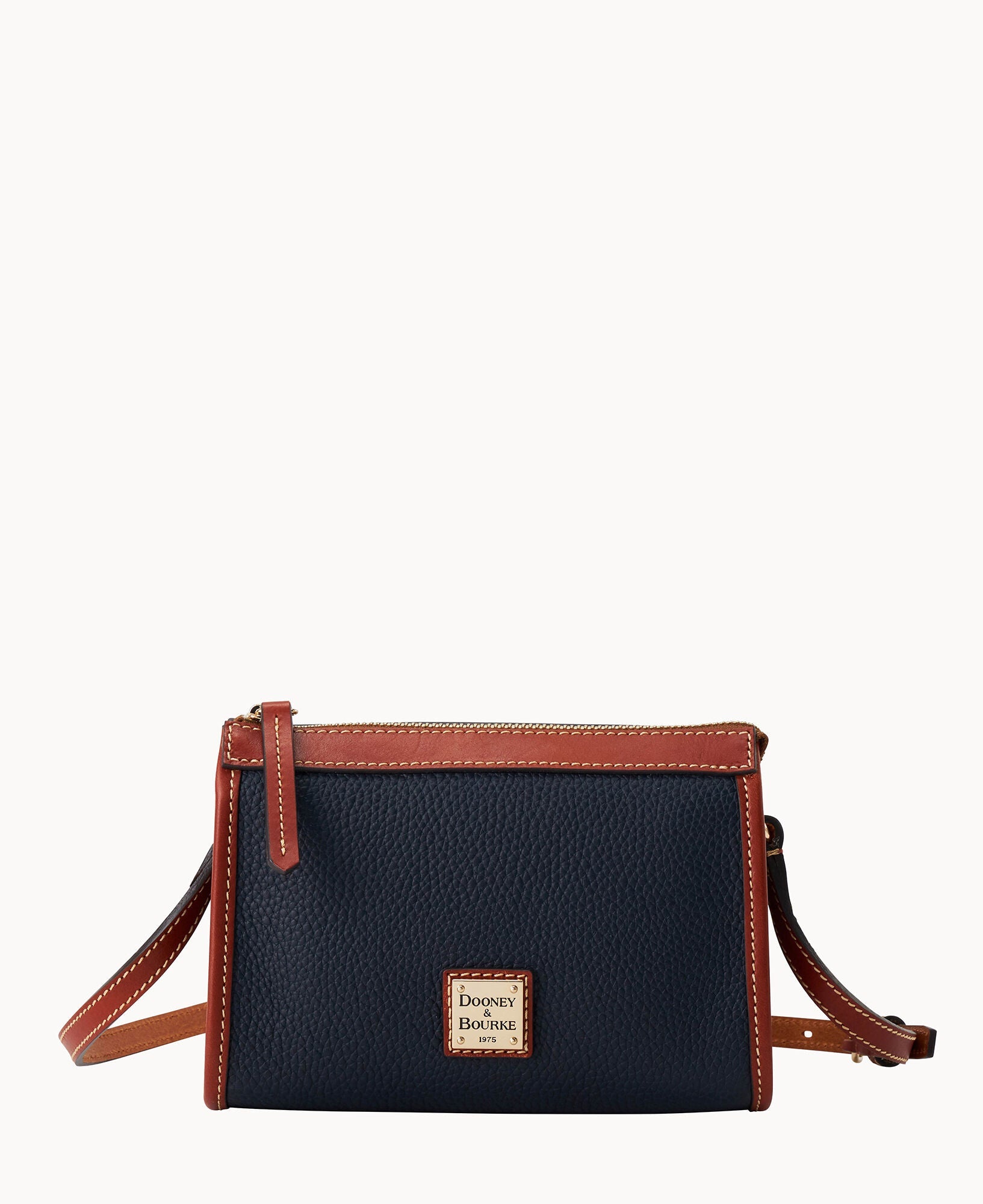 Pebble Grain Small East West Crossbody