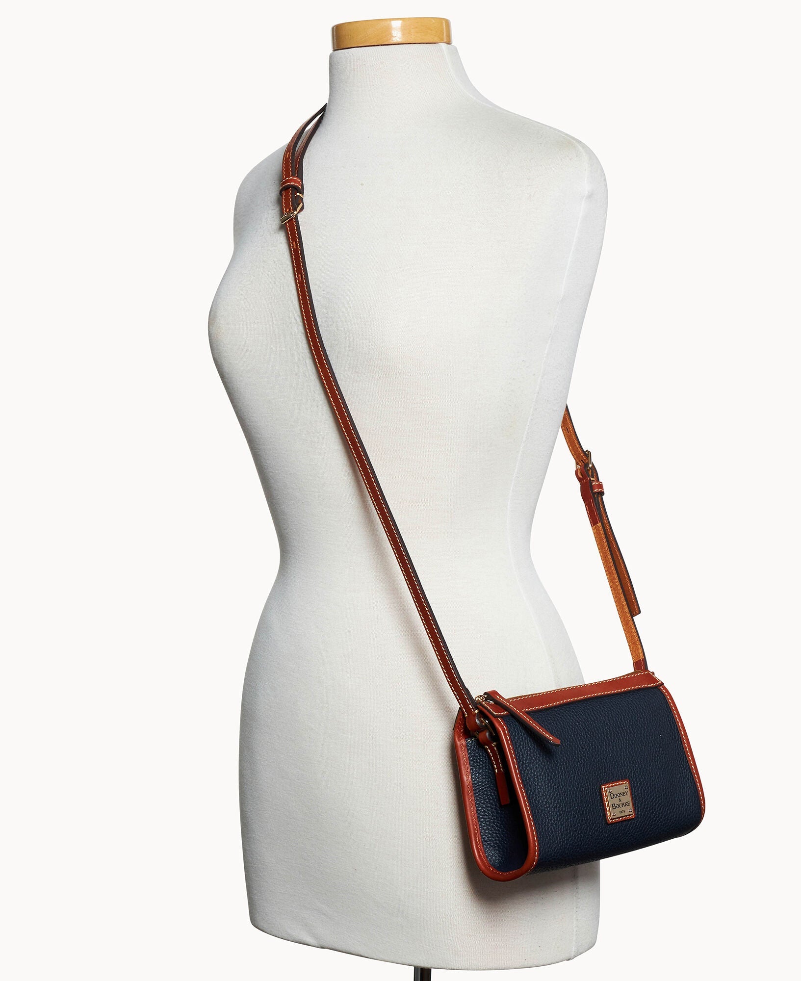 Pebble Grain Small East West Crossbody