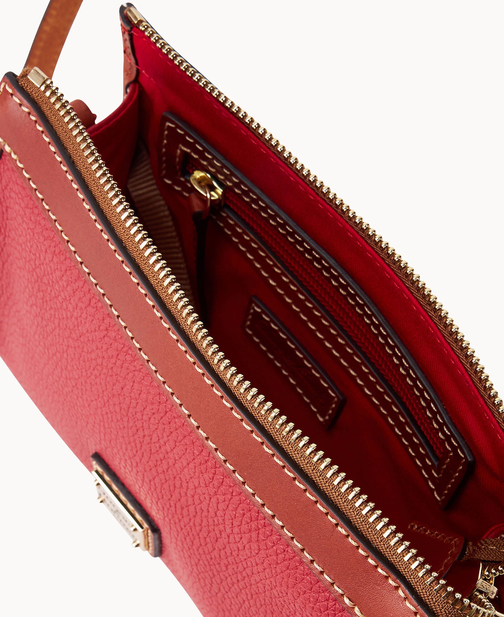 Pebble Grain Small East West Crossbody